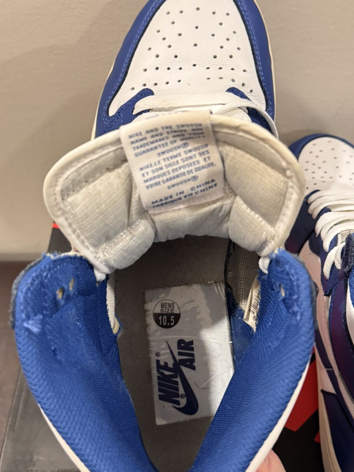 Nike Air Jordan 1 Retro High OG STORM BLUE Size US 10.5 / EU 43-44 - 9 Thumbnail