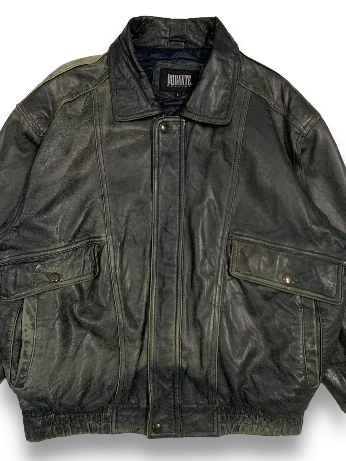 Other Japanese Brand Durante Sheepskin Leather Bomber Jacket Size US L / EU 52-54 / 3 - 4 Thumbnail