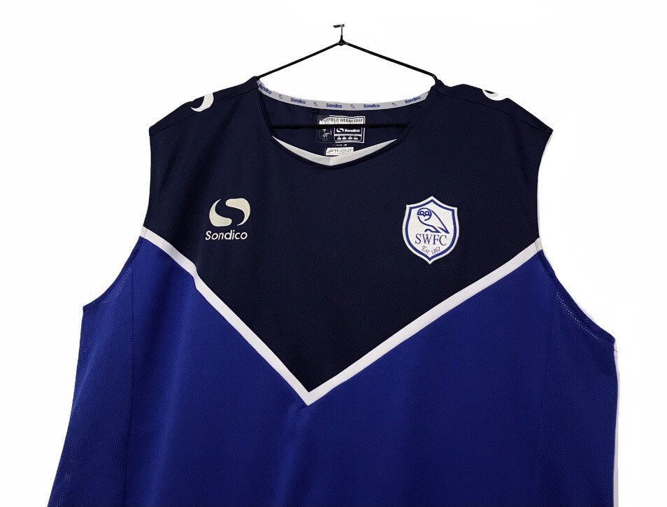 Adidas Sheffield Wednesday 2015-16 Tank Top Soccer Jersey Size US XL / EU 56 / 4 - 2 Thumbnail