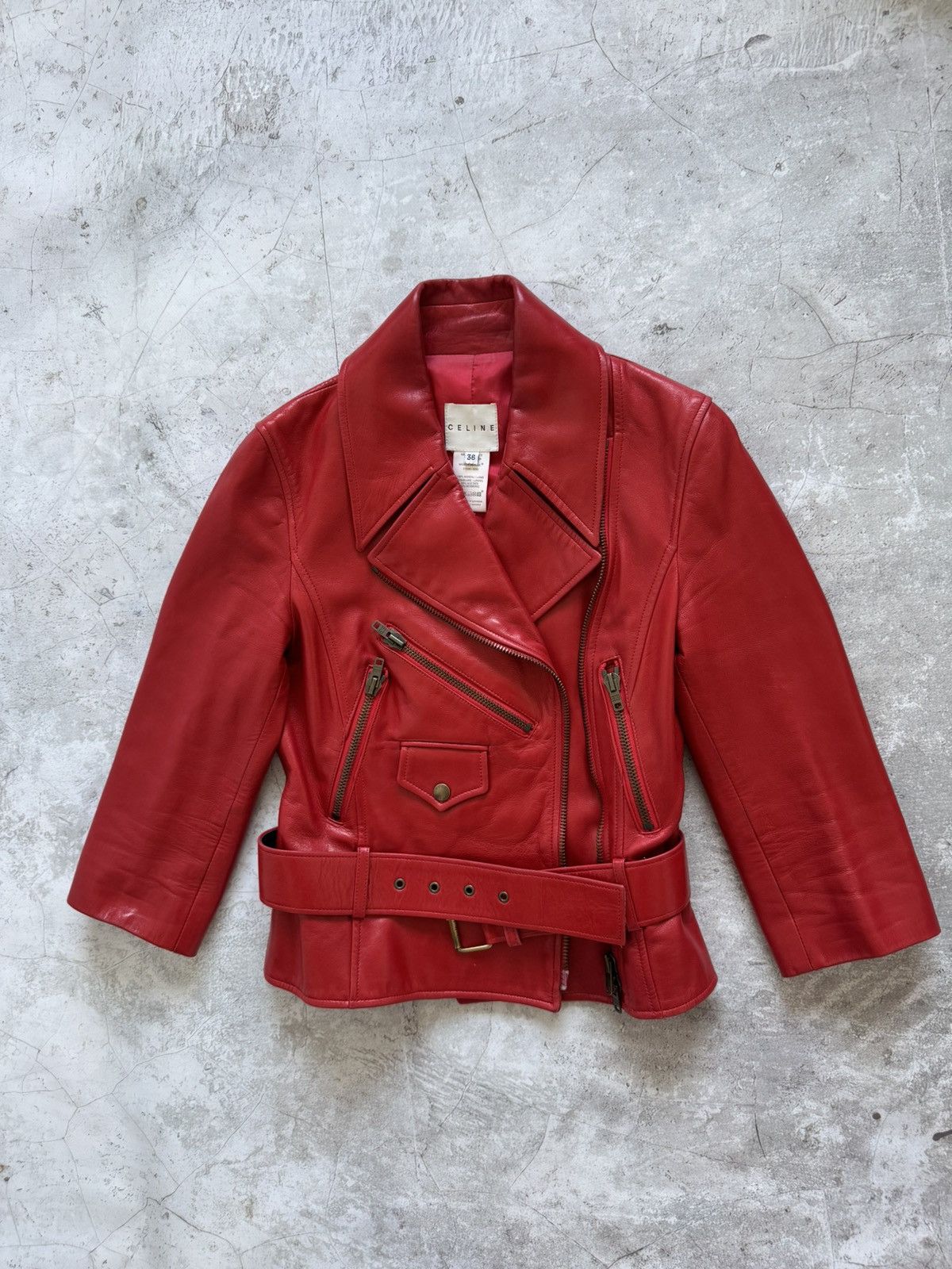 Celine Celine leather biker jacket Size XS / US 0-2 / IT 36-38 - 5 Thumbnail
