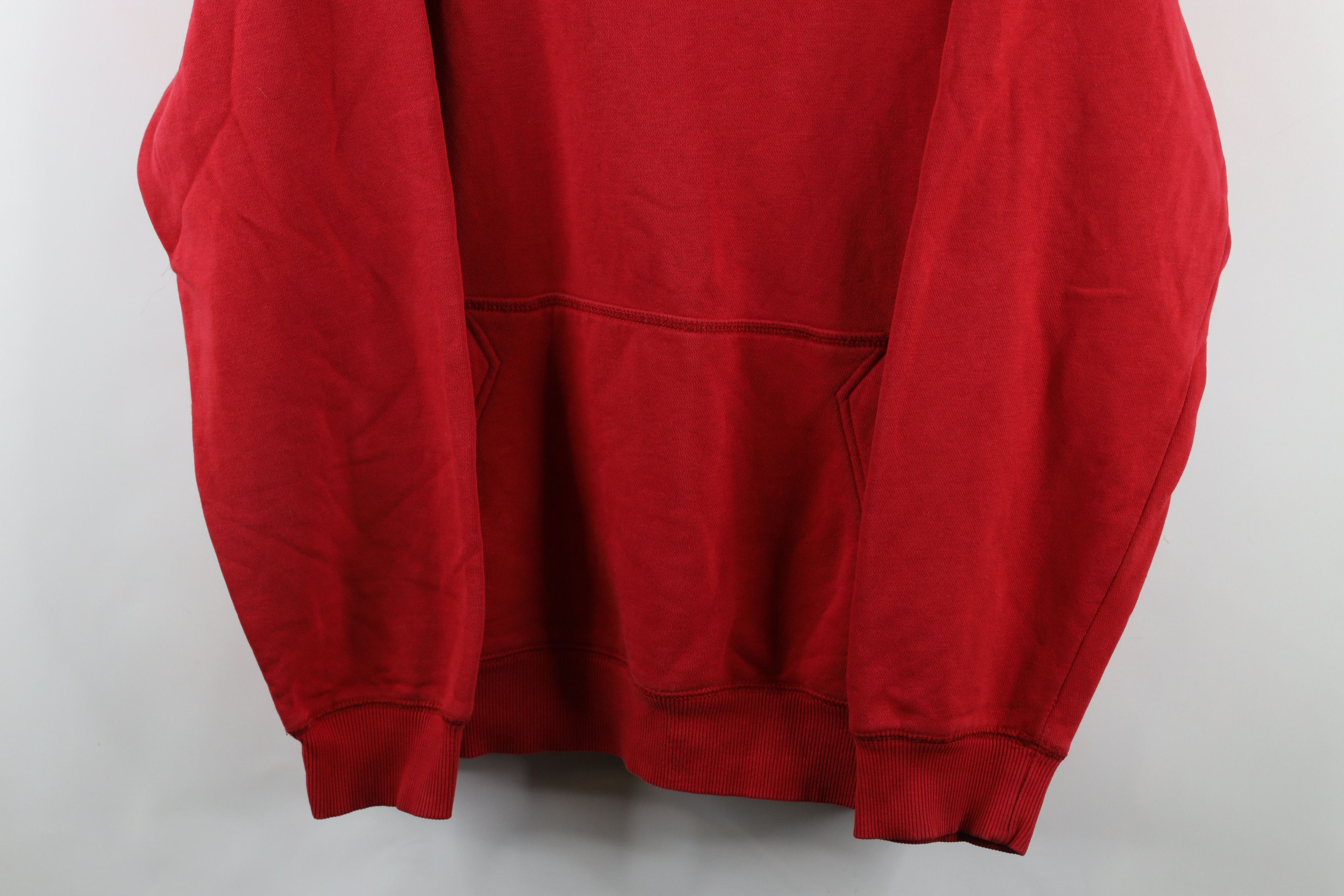 Nike Vintage Nike Travis Scott Mini Swoosh Hoodie Sweatshirt Red Size US XXL / EU 58 / 5 - 3 Thumbnail
