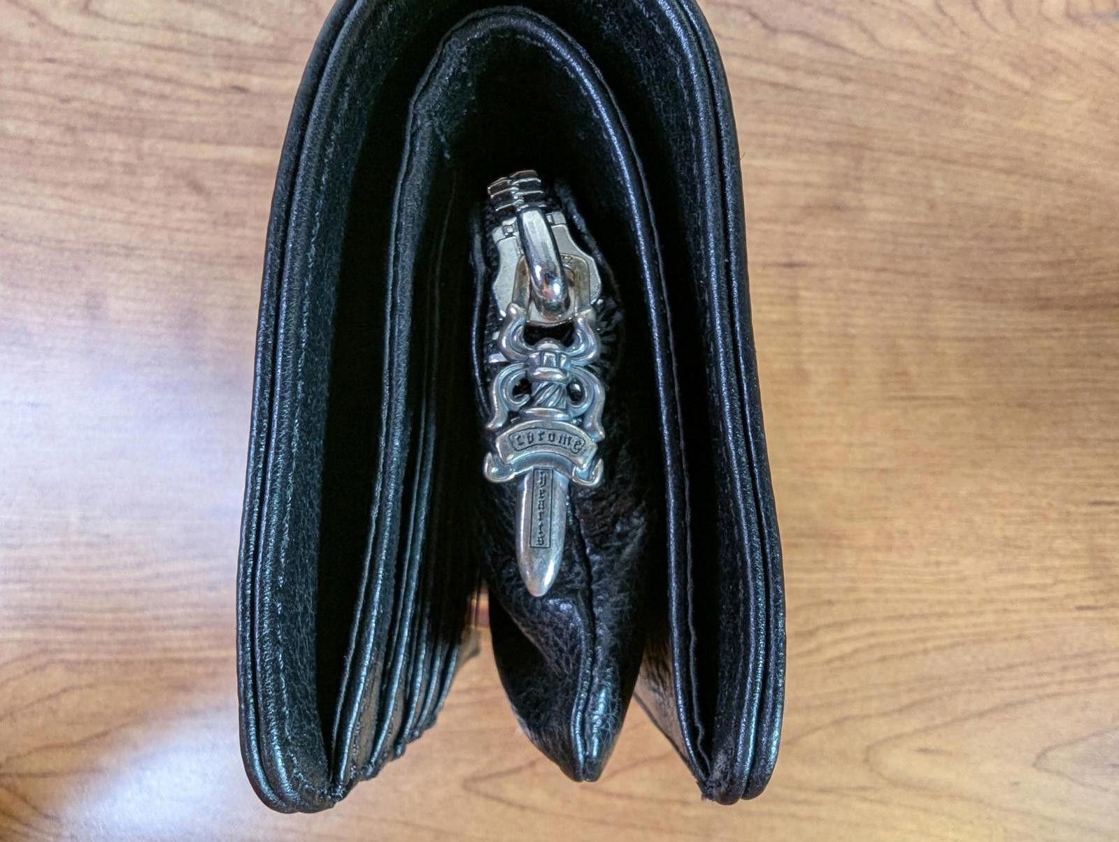 Chrome Hearts Chrome Hearts Joey Scroll Logo Leather Wallet in Black Size ONE SIZE - 6 Thumbnail