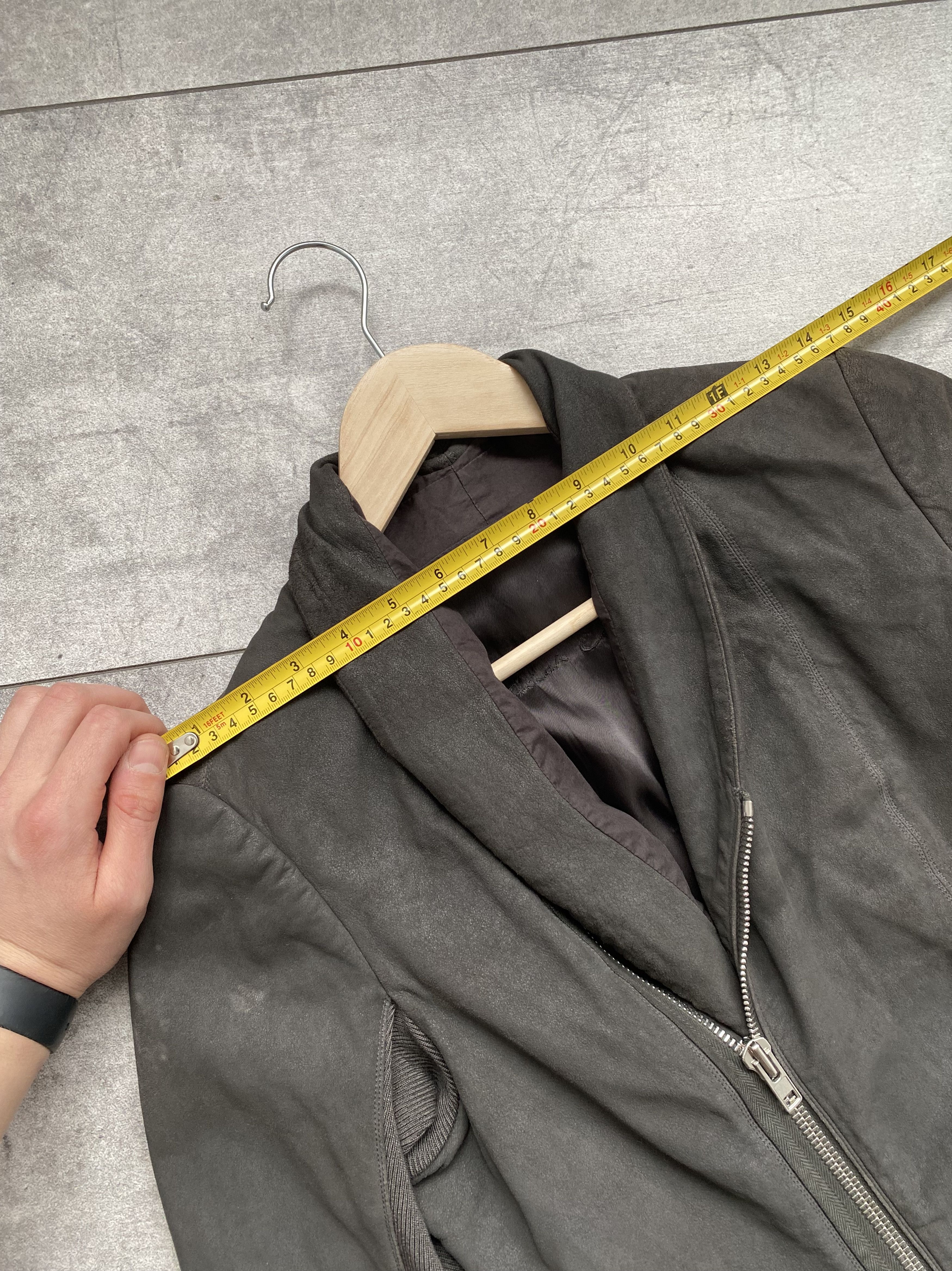Rick Owens Rick Owens Princess Shawl-Collar Leather DRKSHDW UK10 / US8 Size L / US 10 / IT 46 - 20 Thumbnail