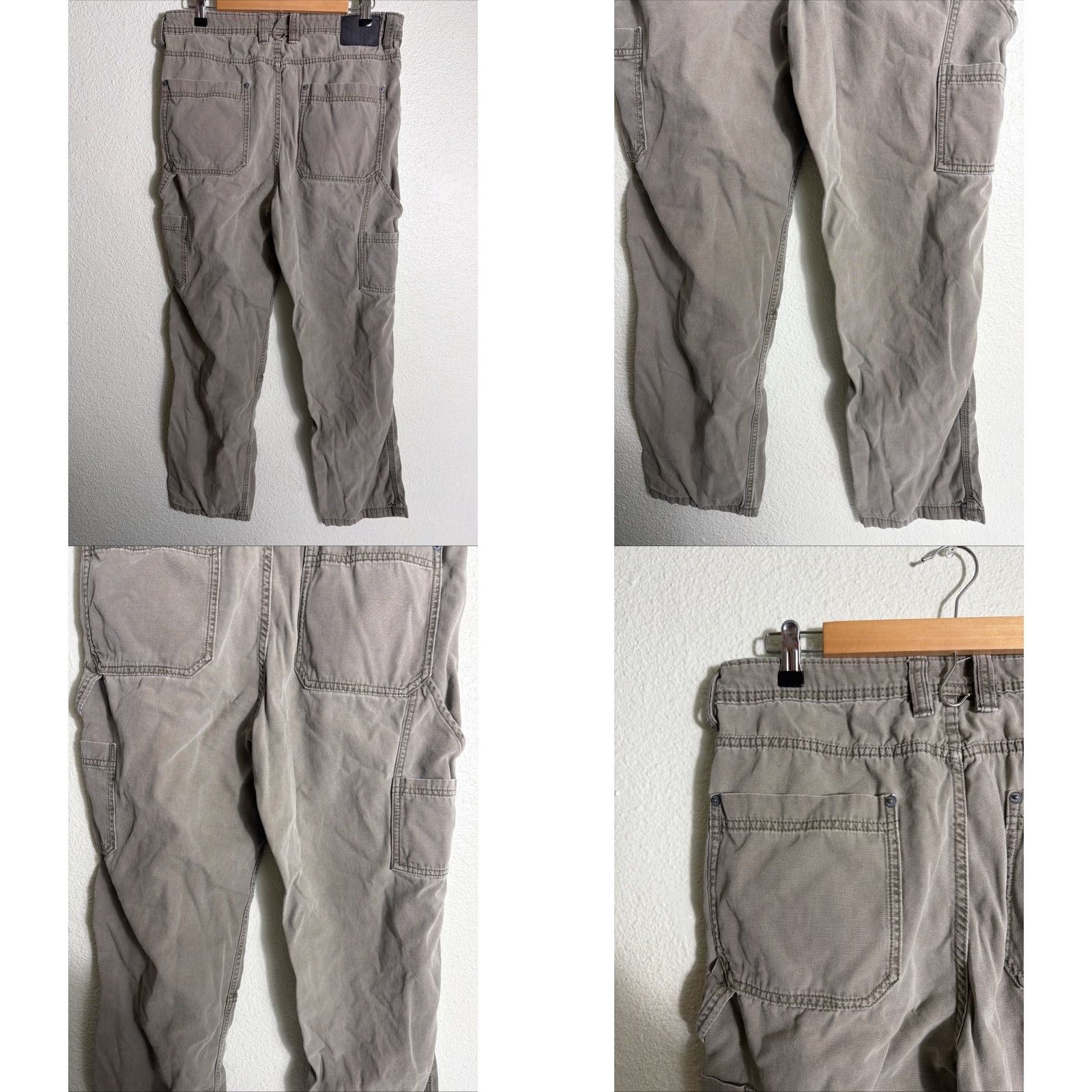Vintage Aéropostale Carpenter Straight Pants Mens Size 34x30 Olive Green Utility Gray 34 30 Pants Mens Size US 34 / EU 50 - 8 Thumbnail