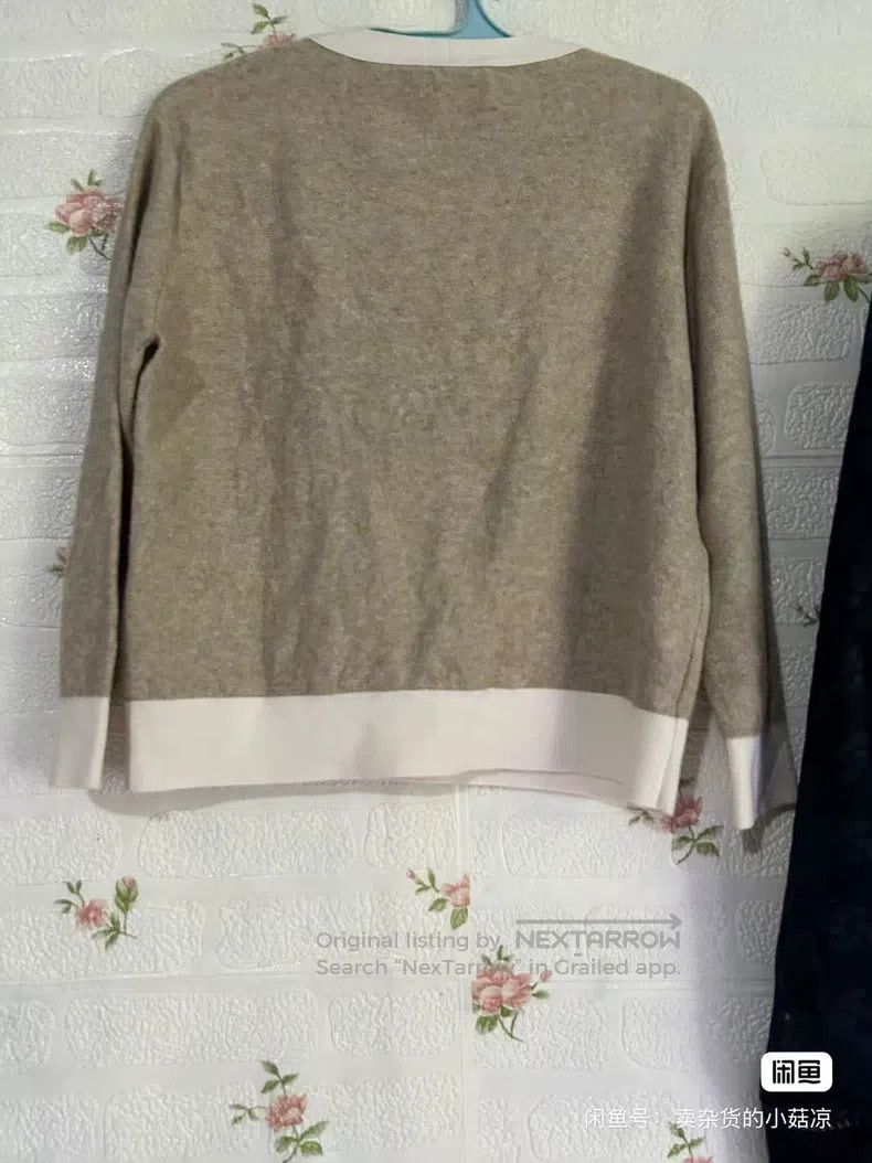Other Hermes Cashmere Sweater, Beige with Design Size XXS / US 00 / IT 34 - 2 Thumbnail