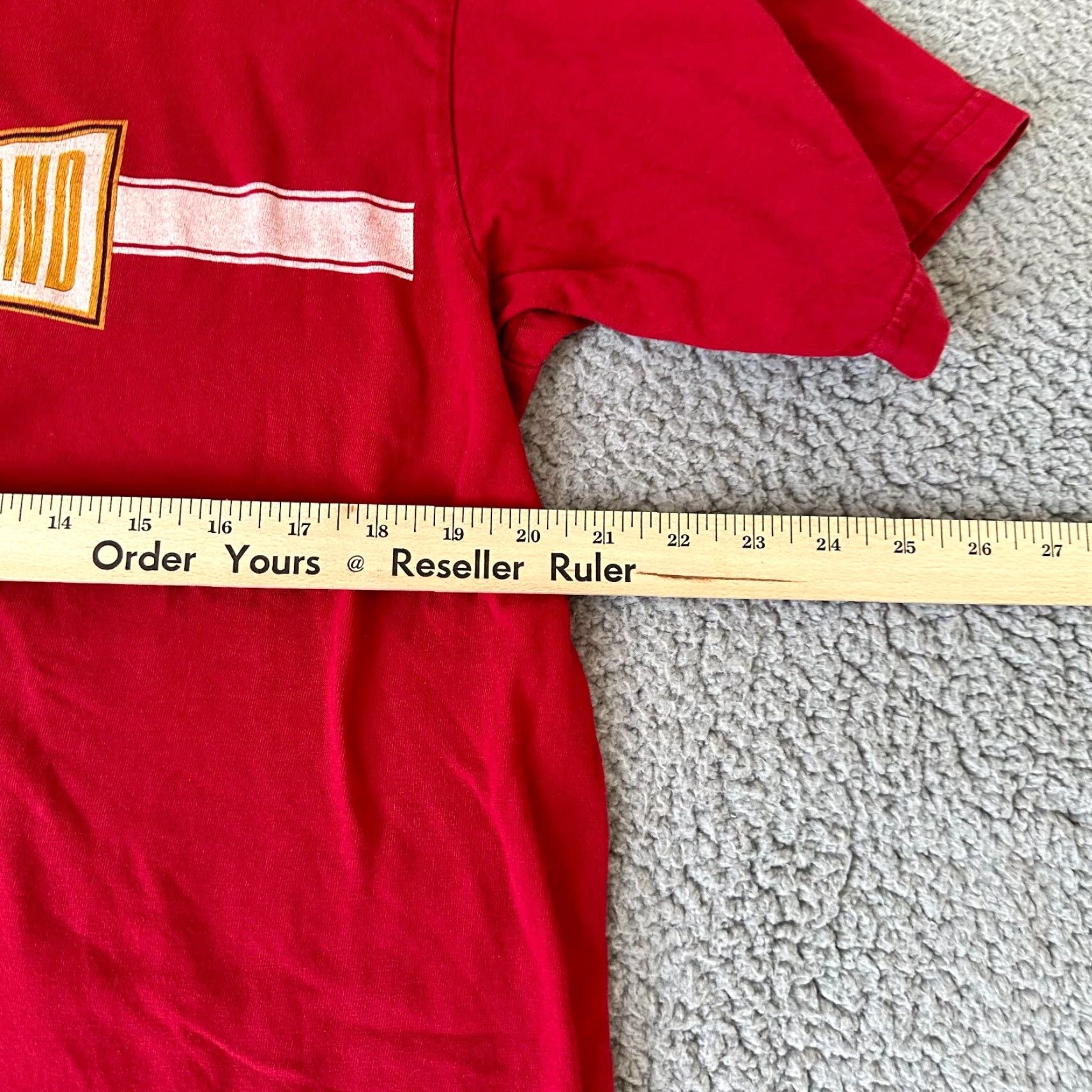 Lucky Brand Lucky Brand Shirt Adult M Red Crew Neck Short Sleeve Cotton Men's Tee Casual All Seasons Breathing Pockets Made in USA Size US M / EU 48-50 / 2 - 6 Thumbnail