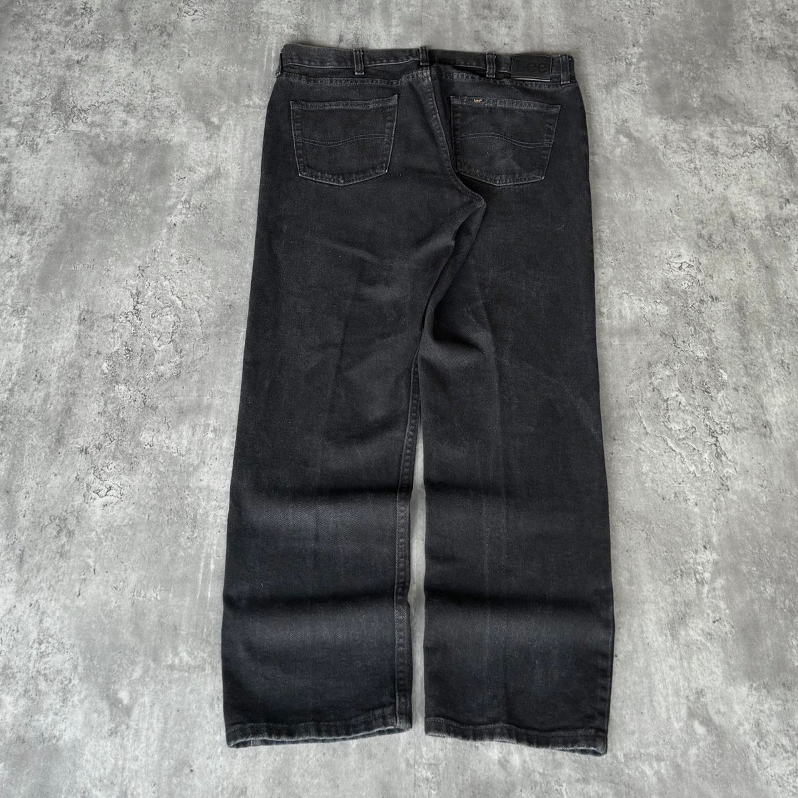 Japanese Brand × Lee × Levi's Vintage Y2K Faded Black Lee Grunge Opium Essential Jeans Size US 38 / EU 54 - 2 Thumbnail