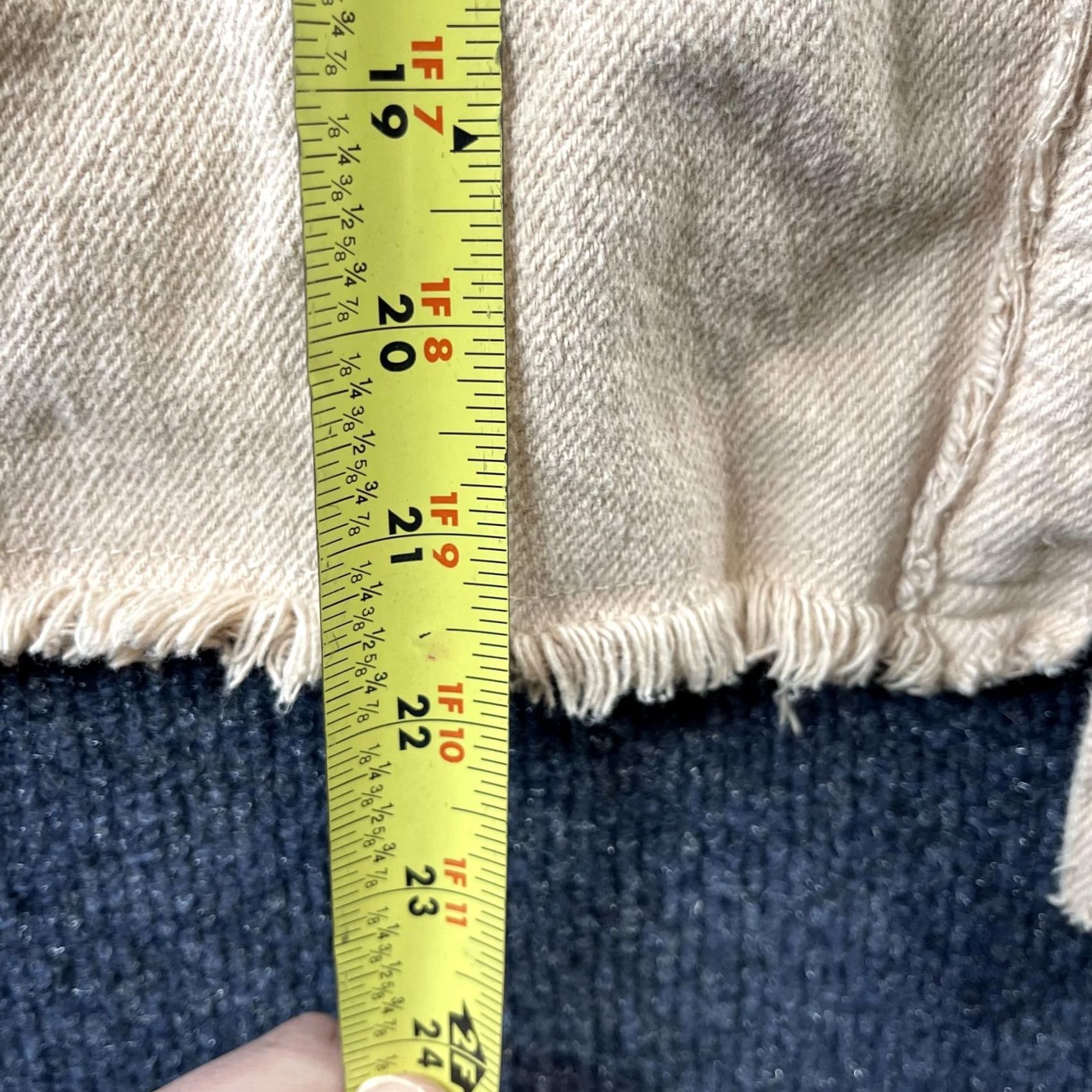 BKE BKE Jacket Womens Small Beige Hooded Southwestern Snap Front Fringe Twill Casual Size S / US 4 / IT 40 - 4 Thumbnail