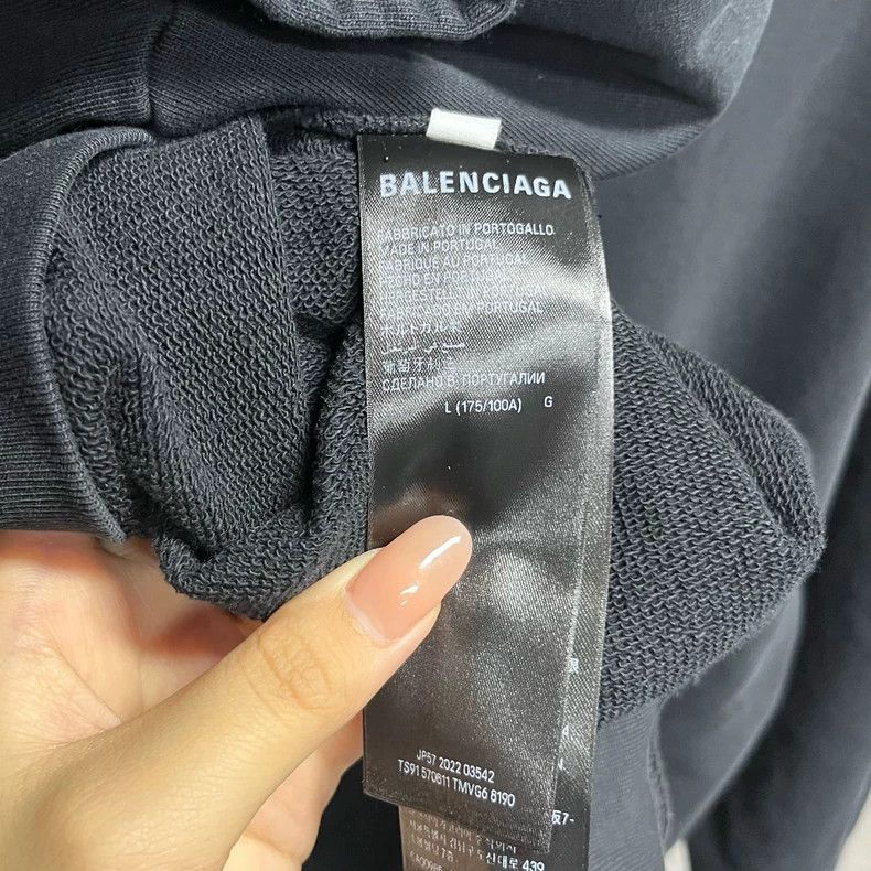 Balenciaga Balenciaga Black wheat pattern embroidery logo sweater Size US S / EU 44-46 / 1 - 3 Thumbnail