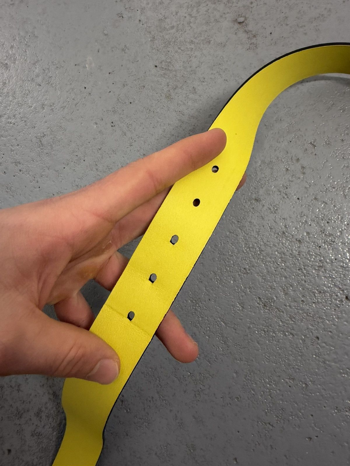 Dior Dior Homme Black/Yellow Leather Belt Size ONE SIZE - 10 Thumbnail