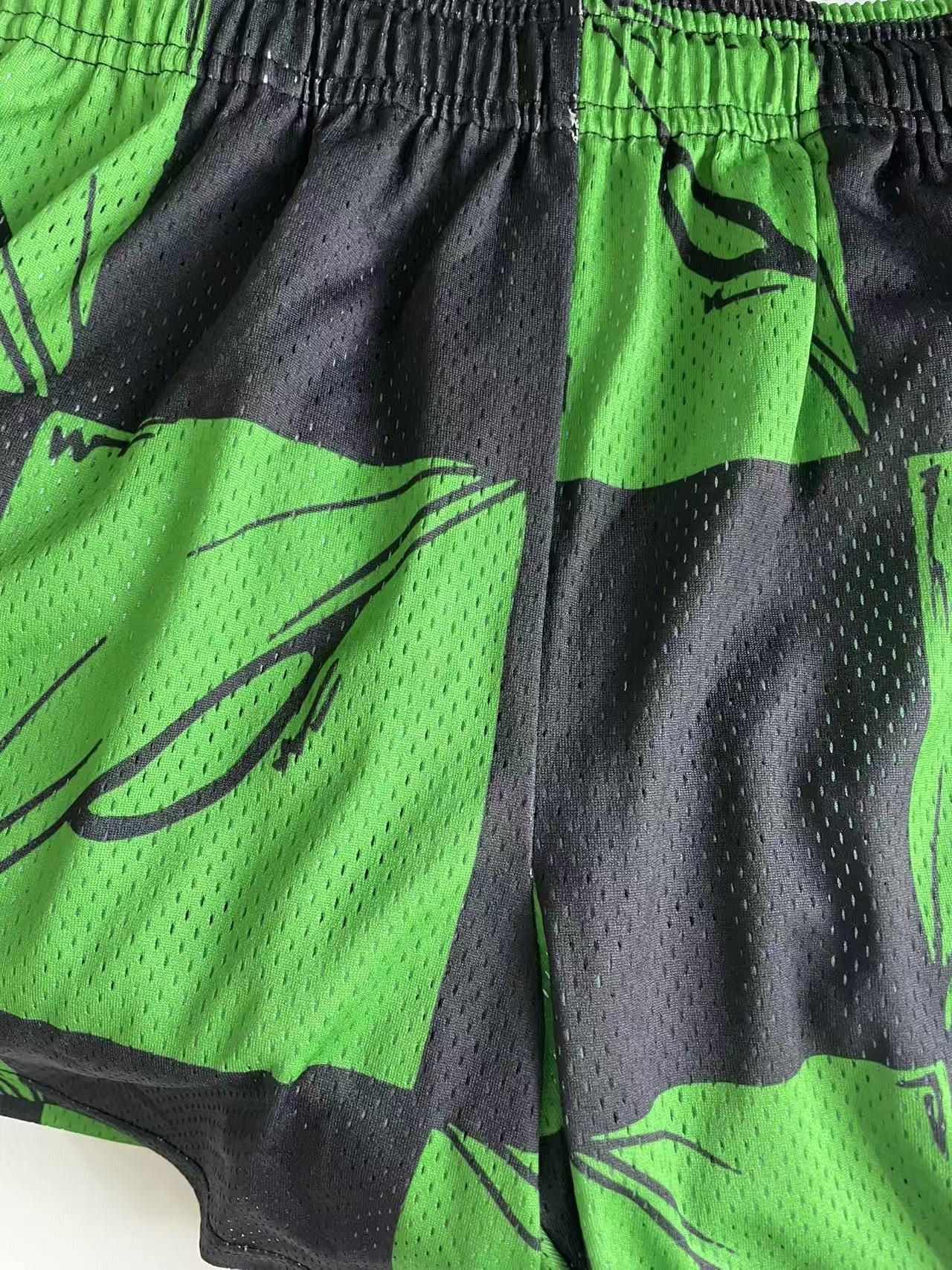 Matty Boy Matty Boy Eric Emanuel 99 Eyes Green Mesh Shorts Size US 30 / EU 46 - 4 Thumbnail