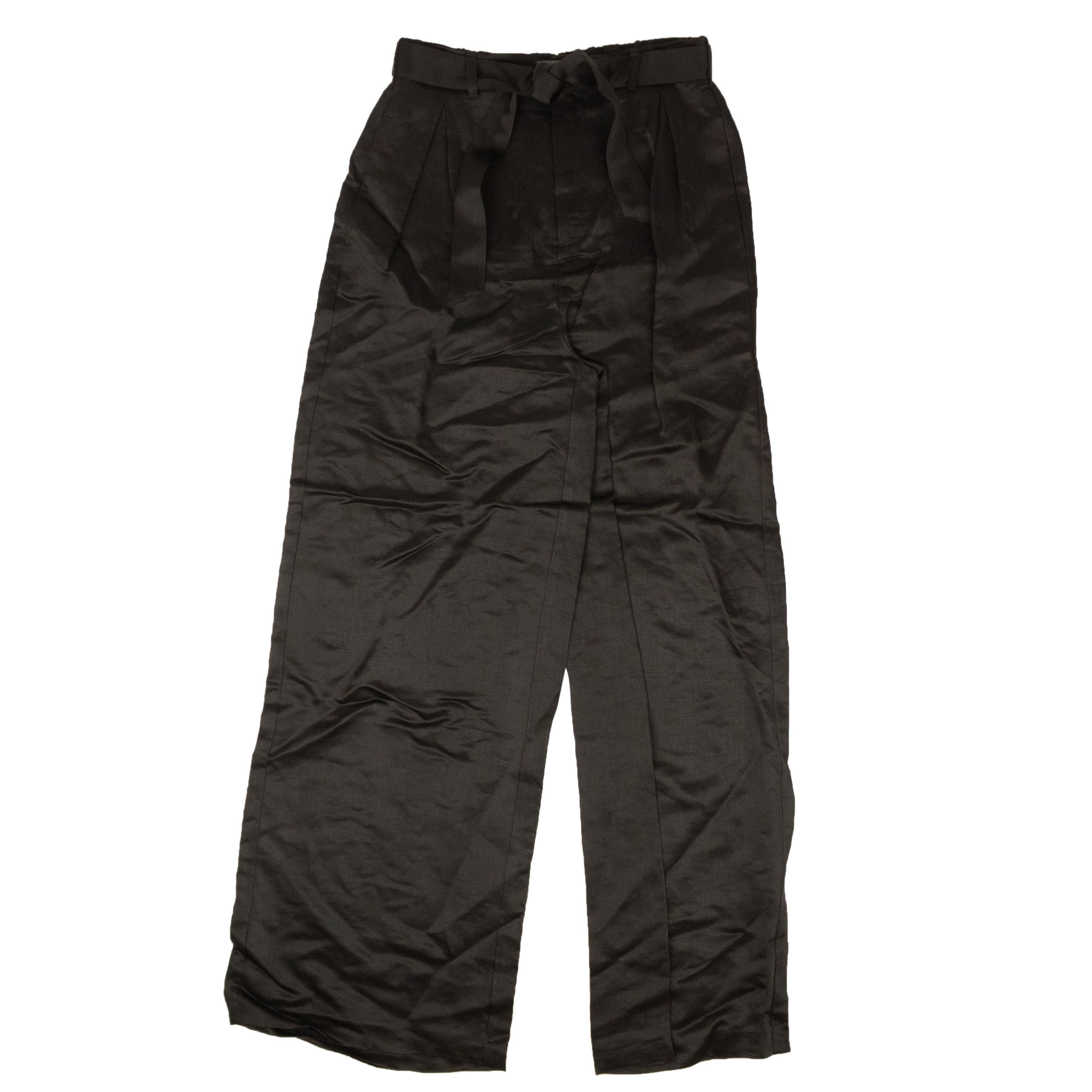 image of Opening Ceremony Black High Waisted Belted Pants Size 2/38, Women's