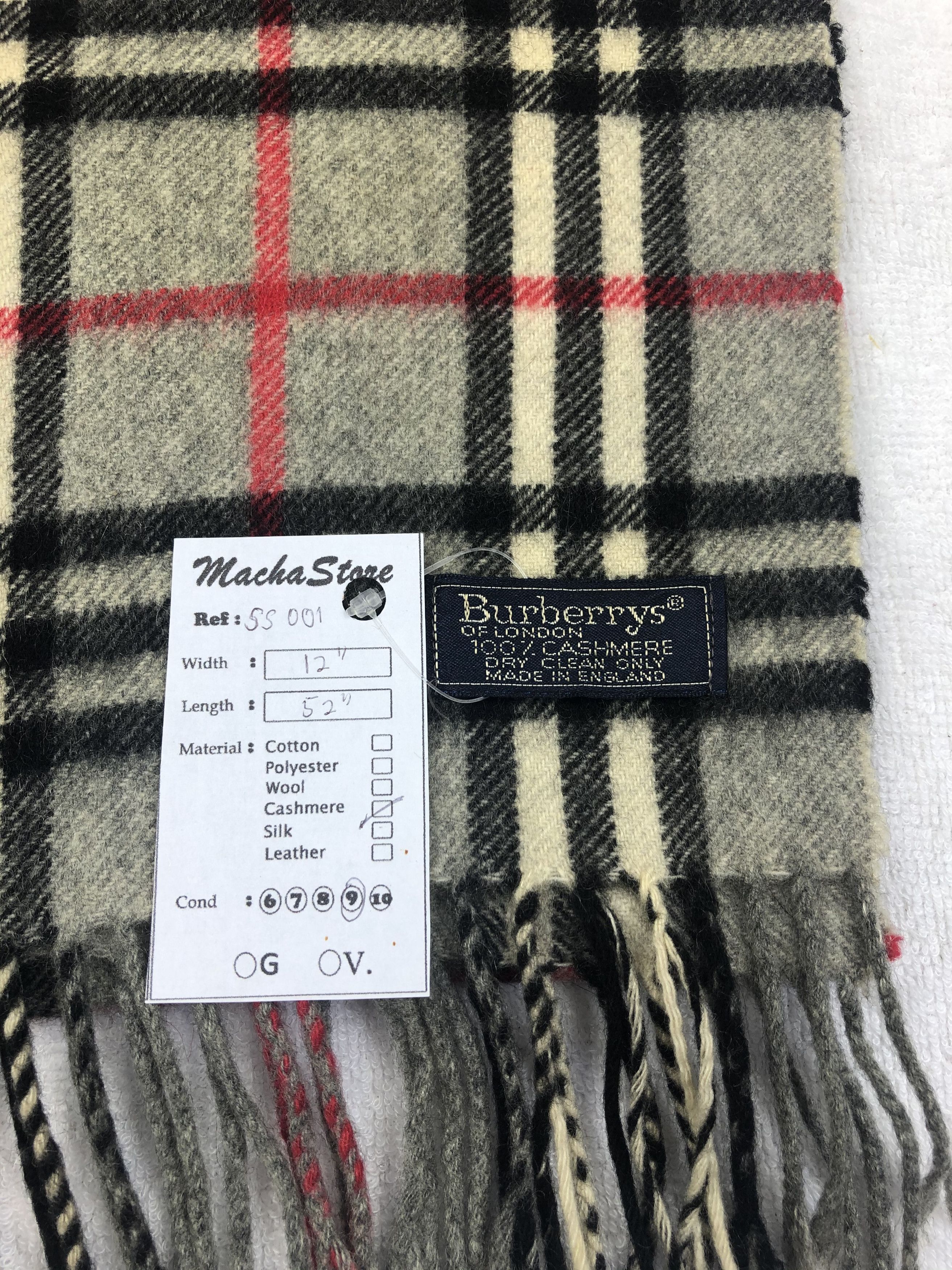 Burberry Burberry Cashmere Scarf / Muffler / Neckwear Size ONE SIZE - 4 Thumbnail