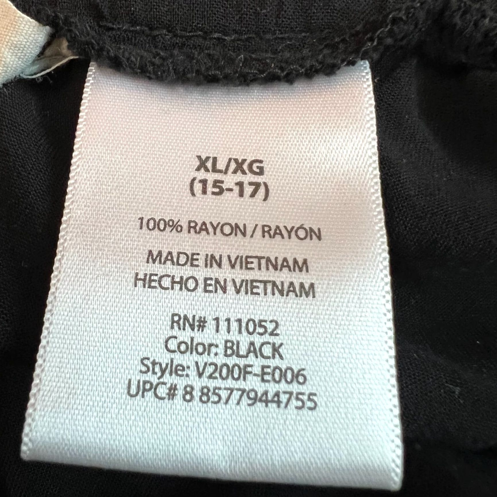 Vintage Vanilla Star Jogger Pants Womens XL Black Activewear Drawstring Elastic Waist Pockets 29" Inseam 100% Rayon Size 34" / US 12 / IT 48 - 7 Thumbnail