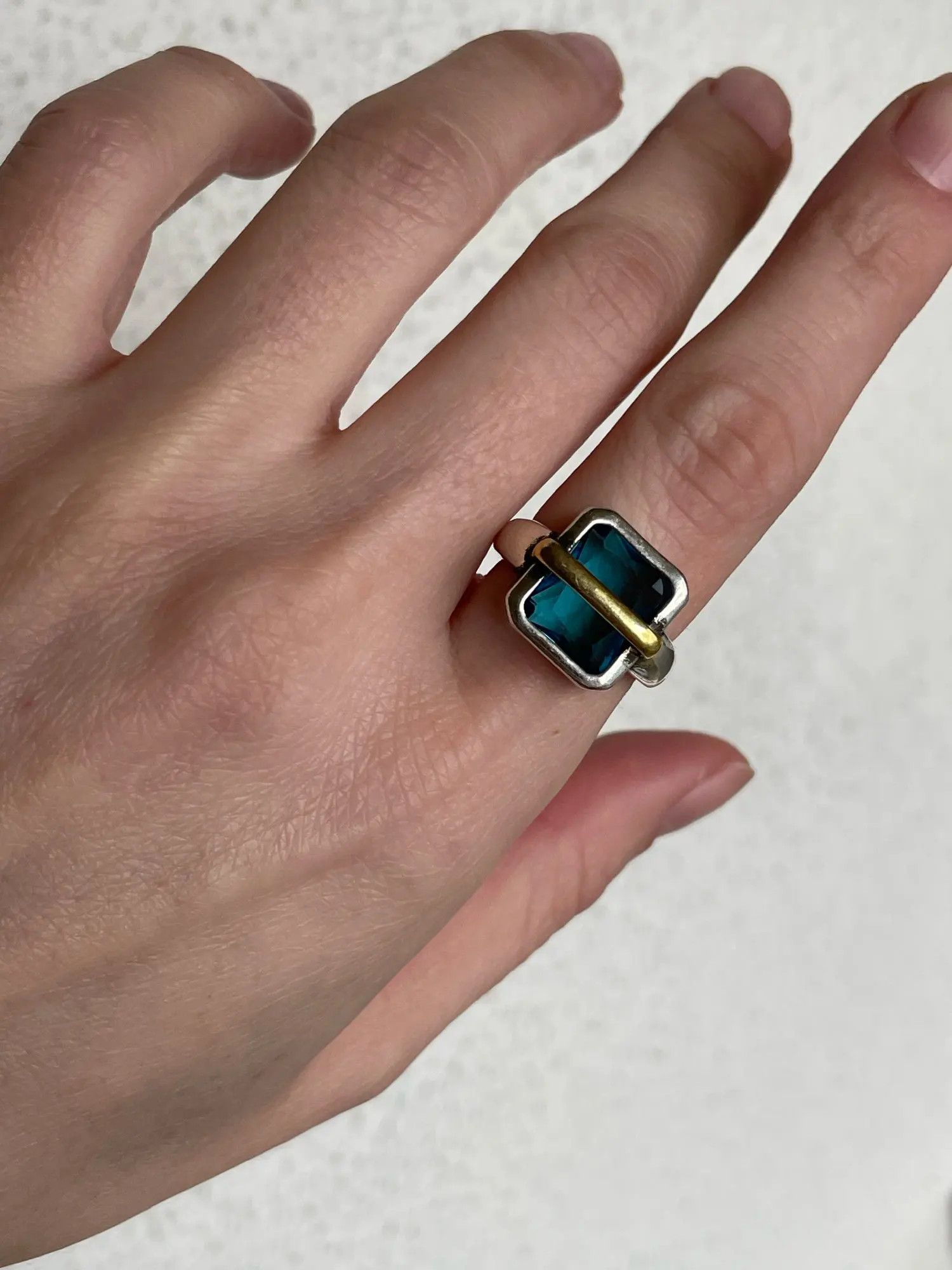 Jewelry Resizable 925 Sterling Silver Zircons Ring Size ONE SIZE - 4 Thumbnail