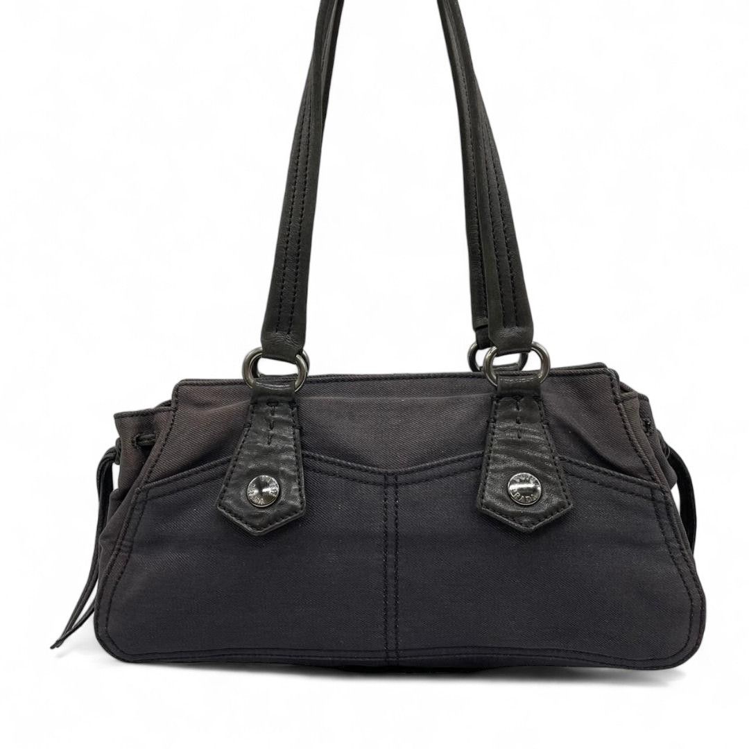 Prada Prada - Shoulder Bag Denim Black Leather Size ONE SIZE - 2 Thumbnail