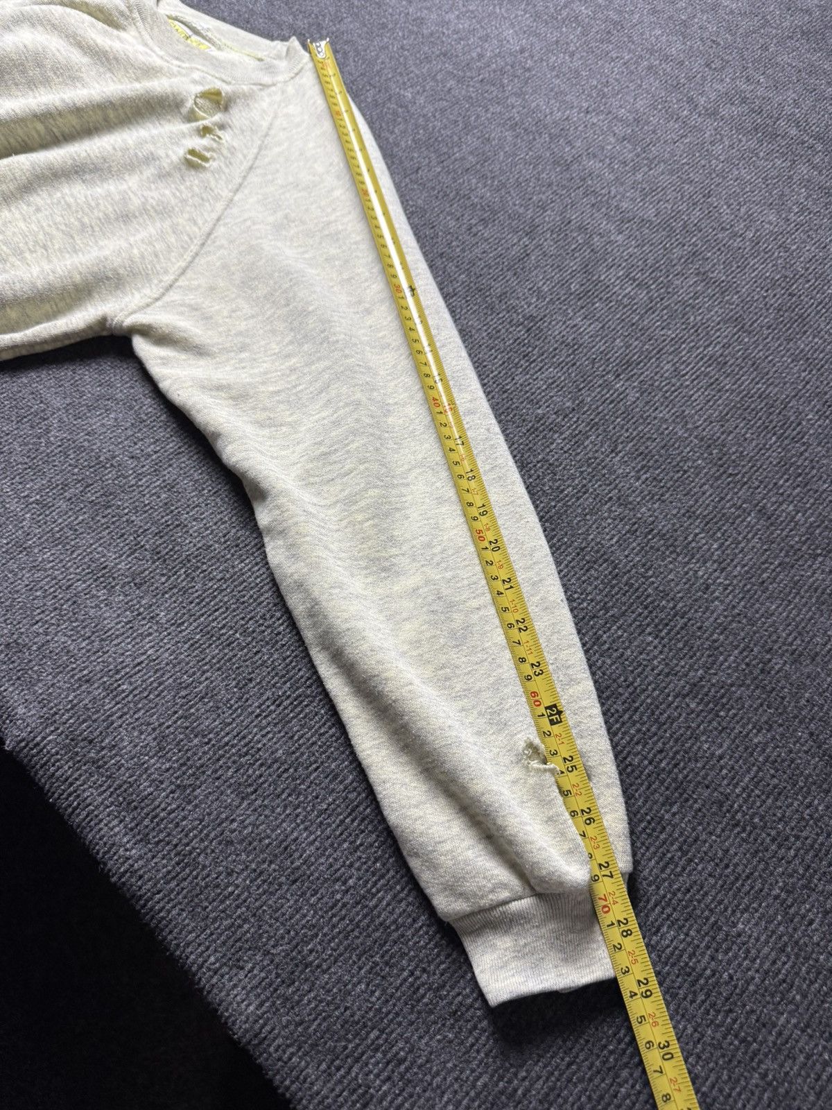 Japanese Brand Distressed Sweatshirt Switcher Grunge Crewneck Gray/Yellow Size US L / EU 52-54 / 3 - 19 Thumbnail