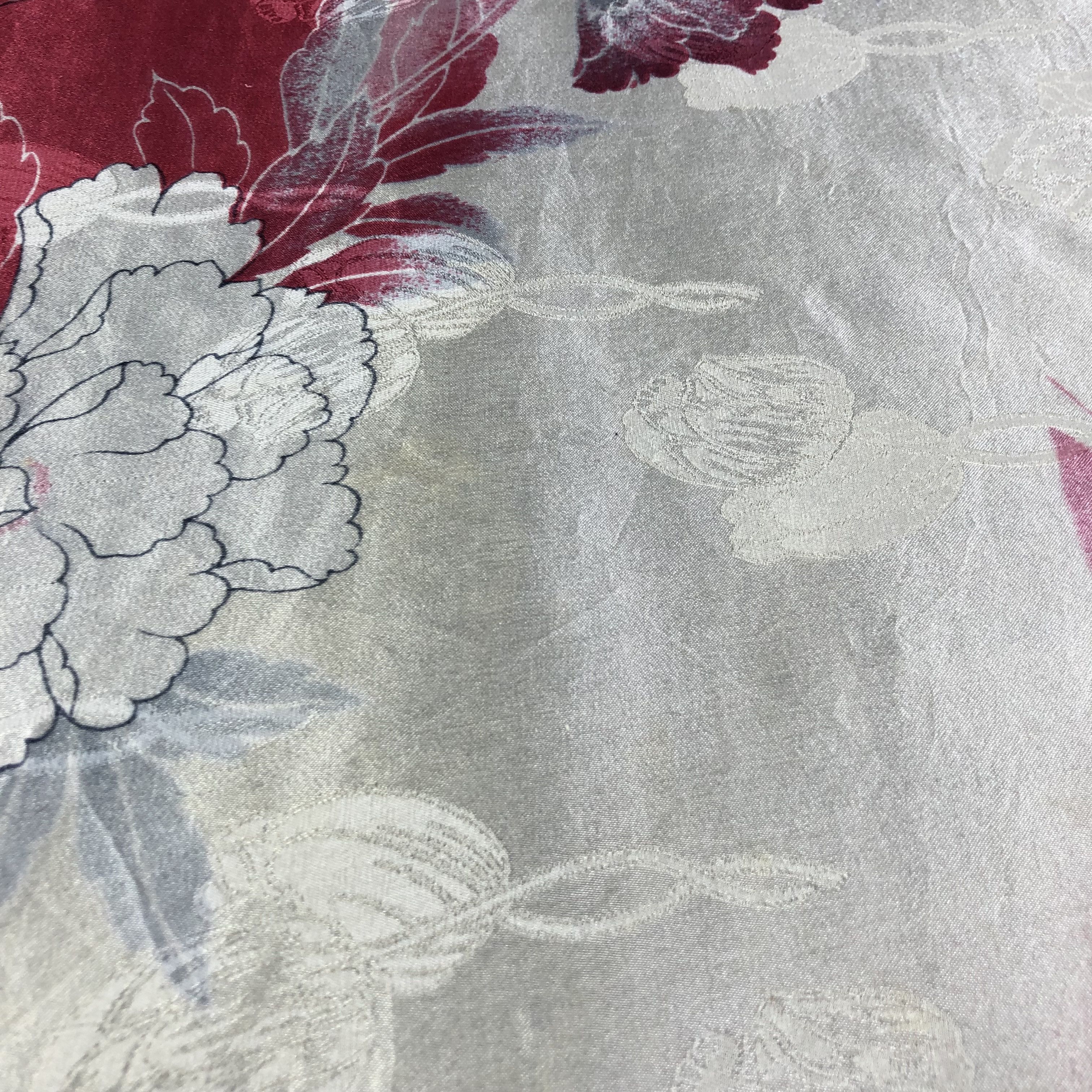 Vintage Vintage Chang Joh Floral Hand Rolled Silk Scarf M812 Size ONE SIZE - 11 Thumbnail