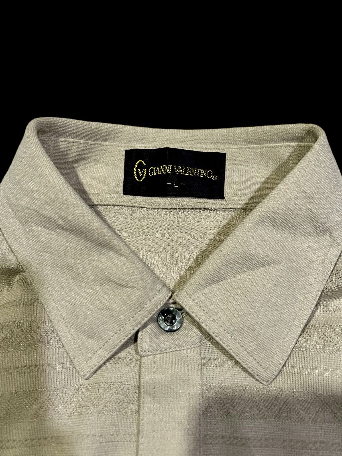 Gianni Valentino × Valentino × Vintage VTG GIANNI VALENTINO POLO LONGSLEEVE EMBROIDERY SINGLE POKET Size US M / EU 48-50 / 2 - 11 Thumbnail