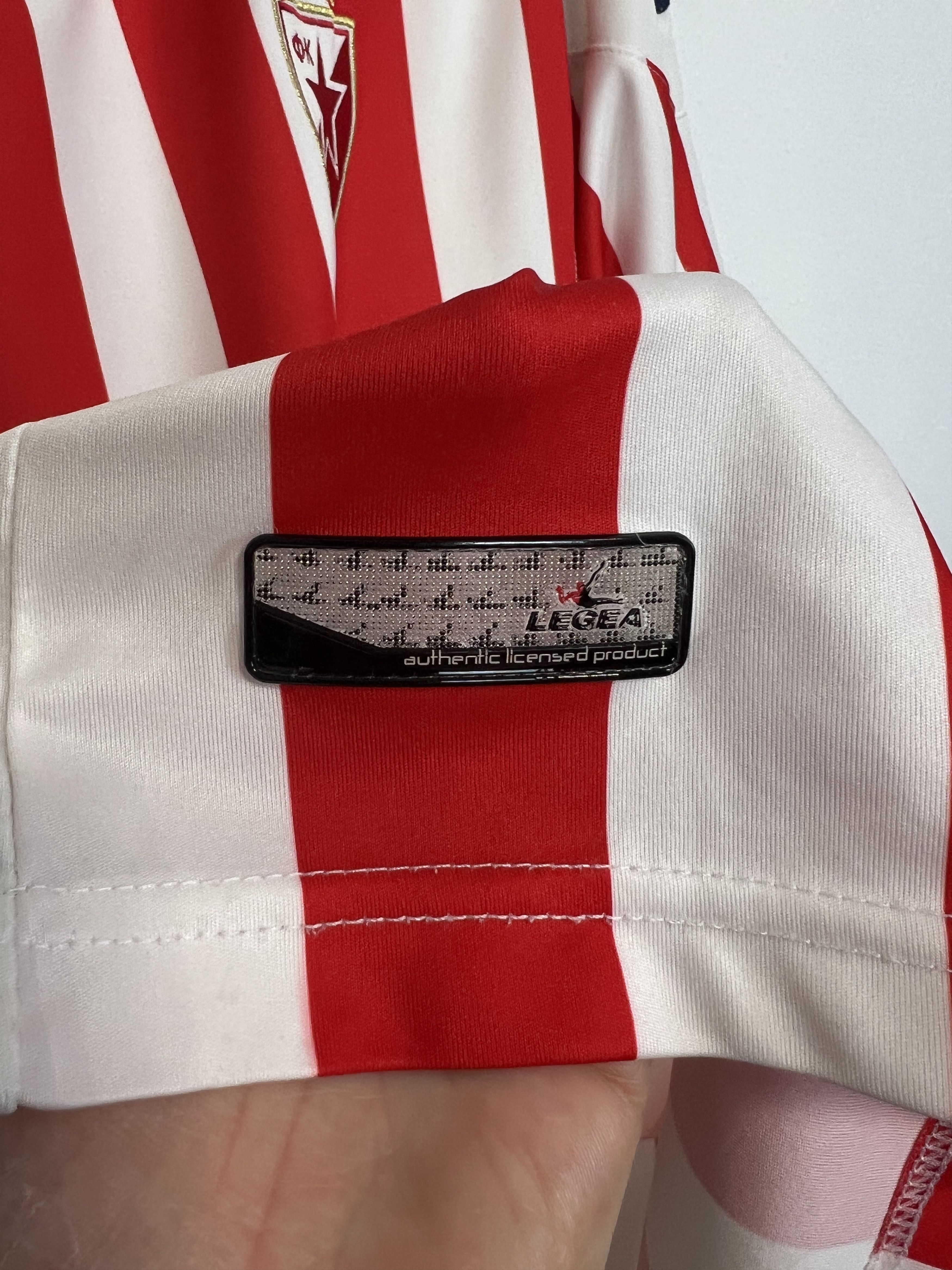 Vintage Red Star Belgrade Crvena Zvezda football shirt Soccer Jersey Size US L / EU 52-54 / 3 - 6 Thumbnail