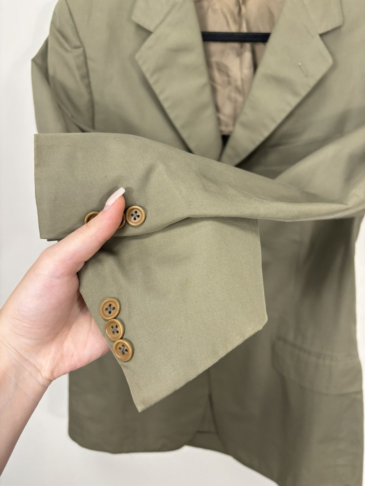 Burberry Vintage Burberry Davide Cenci Luxury Cotton Blazer Jacket Size 42R - 10 Thumbnail