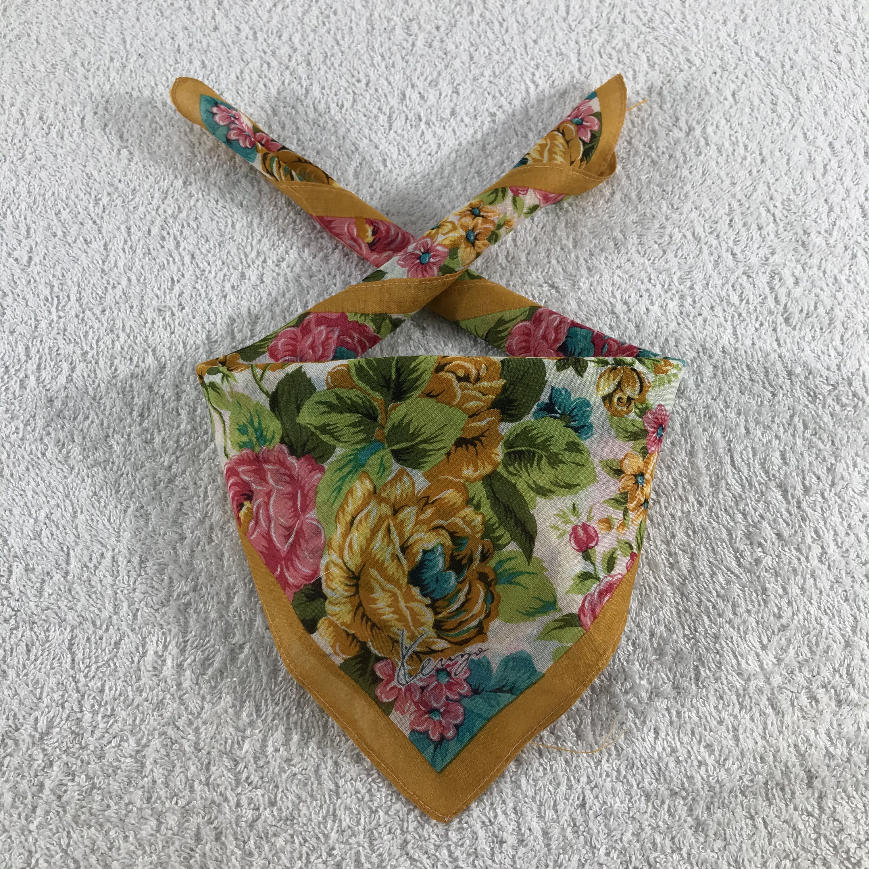 Kenzo × Vintage Kenzo Bandana / Handkerchief / Neckerchief - S136 Size ONE SIZE - 3 Thumbnail