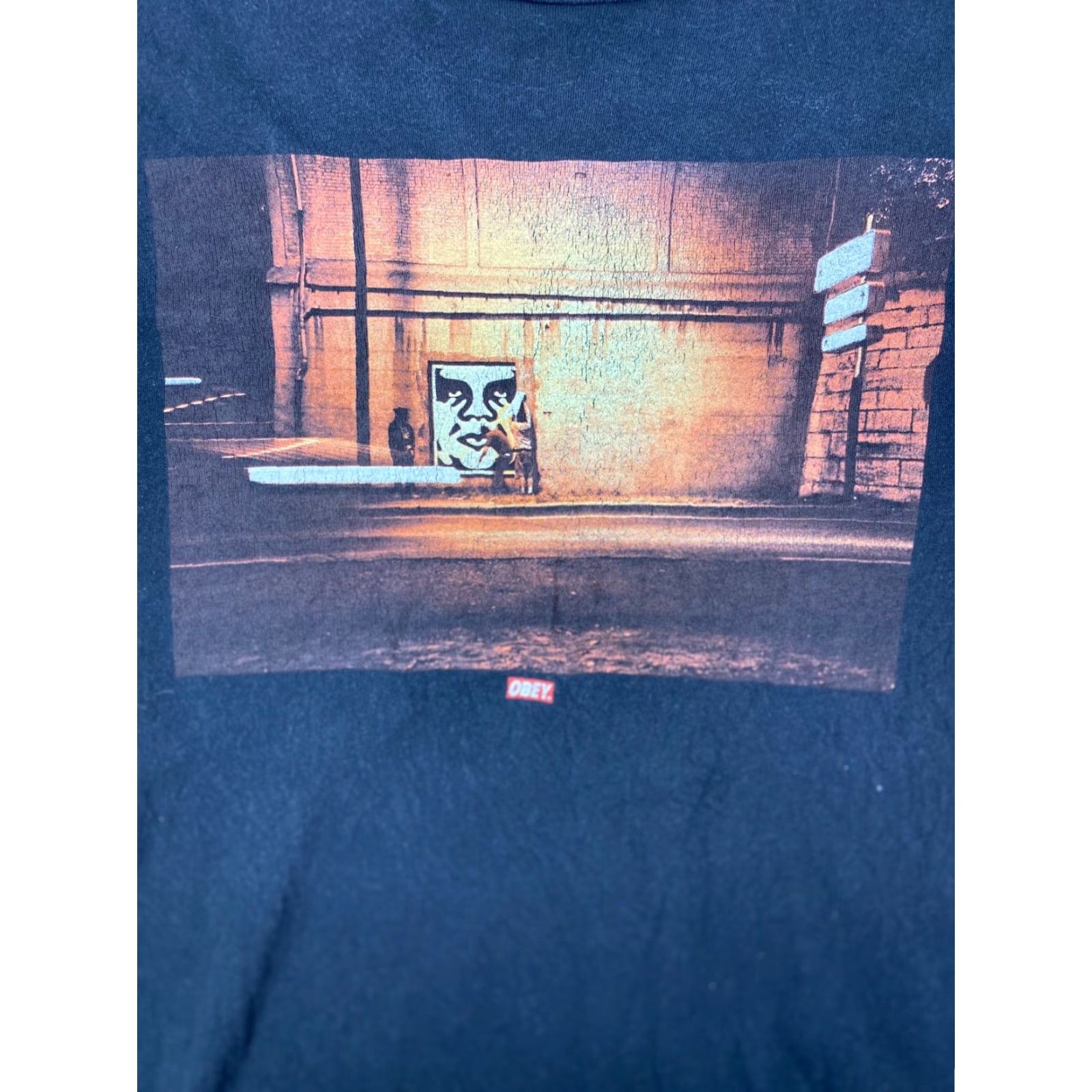 Obey VINTAGE OBEY T-SHIRT Subway L Short Sleeve Black Graffiti Logo 90s Y2K Mens Shirt Size US L / EU 52-54 / 3 - 2 Thumbnail