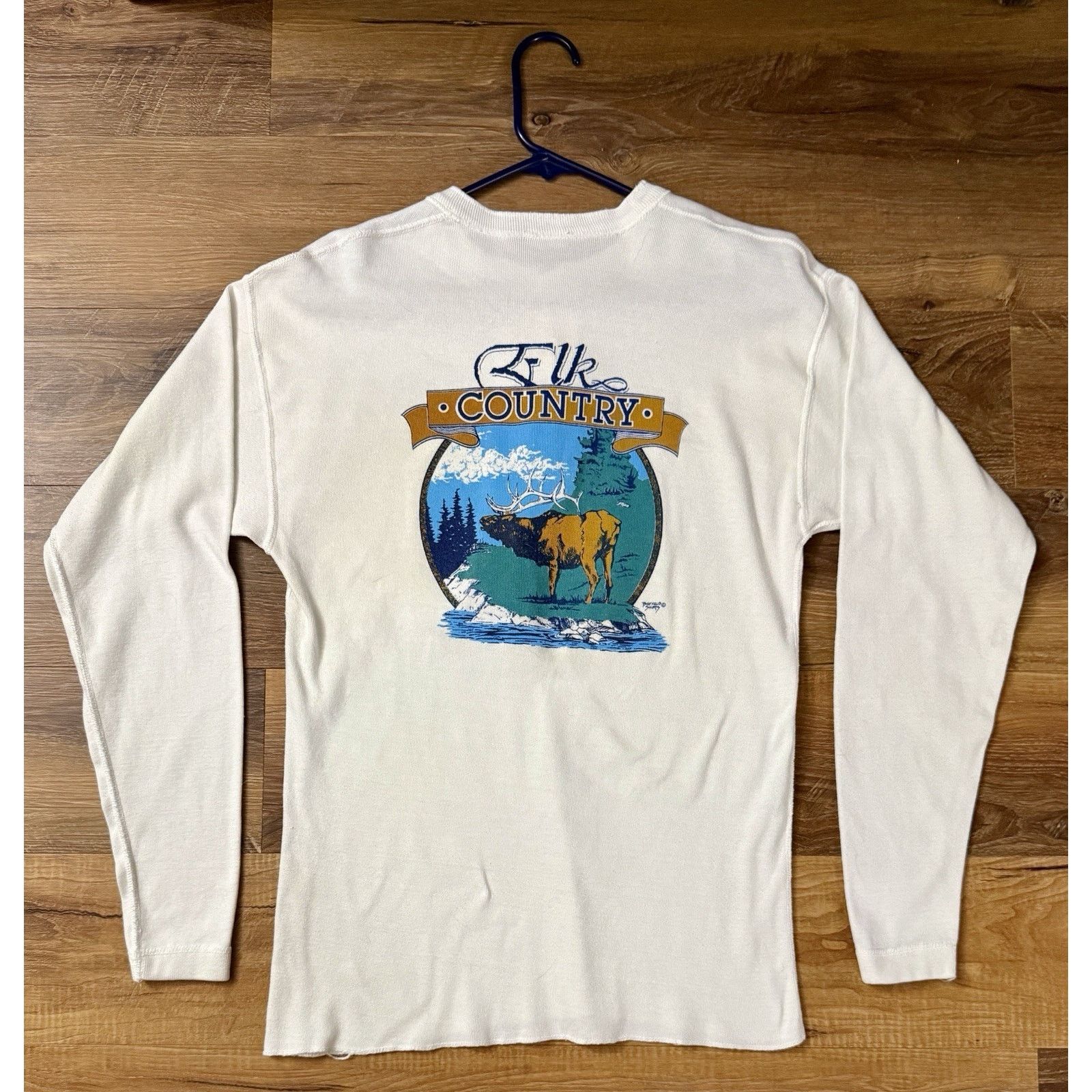 Other Vintage Buffalo Henley Tee men’s Elk Country Graphic RARE Size US M / EU 48-50 / 2 - 4 Thumbnail
