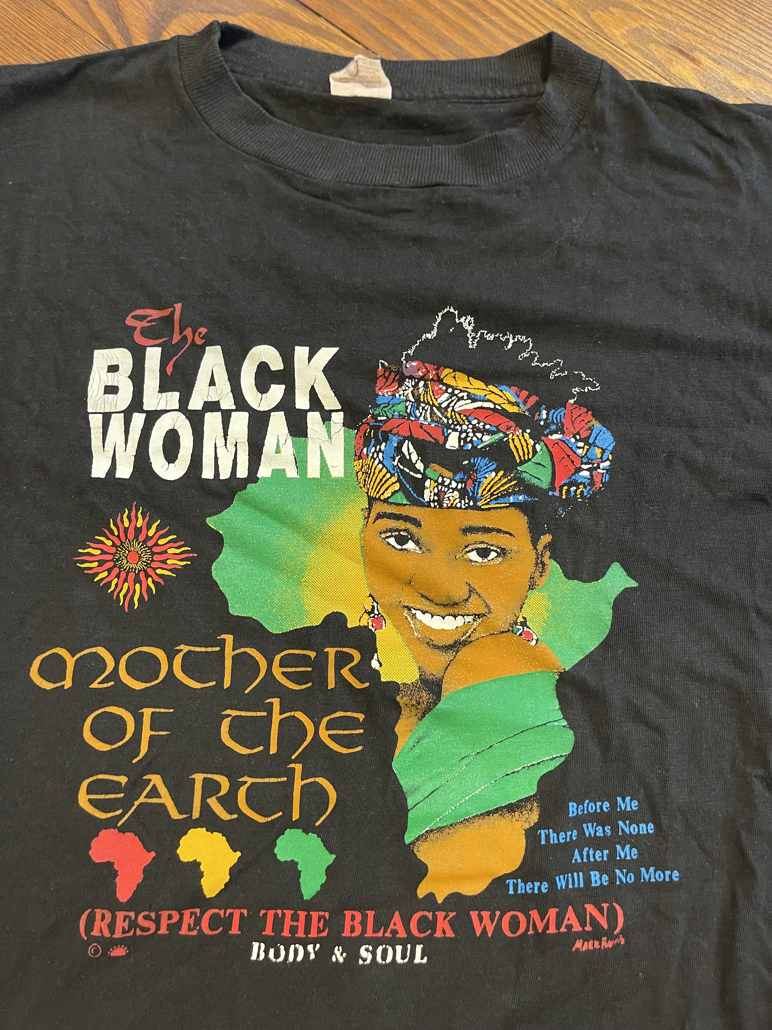 Rap Tees × Vintage 1990's Black Woman Africa Vintage Freaknic Rap T-Shirt Size US L / EU 52-54 / 3 - 1 Thumbnail