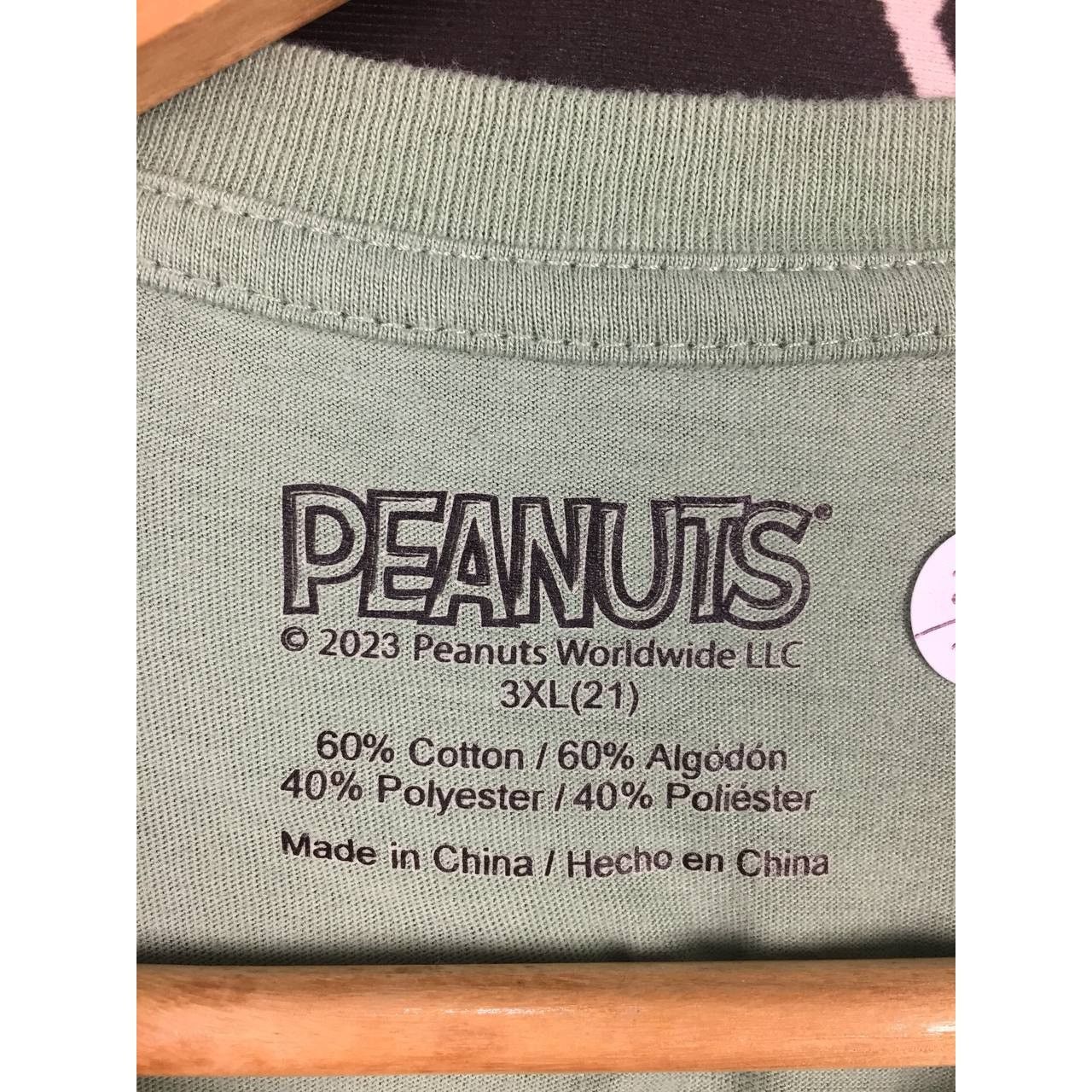 Cartoon Network × Peanuts Peanuts Worldwide 2023 Rather Be Sleeping Curved Hem Tee Size US L / EU 52-54 / 3 - 7 Thumbnail