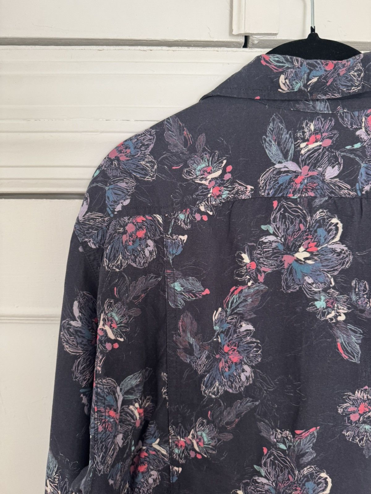 Corridor Corridor Novella Floral Print Long Sleeve Navy Lyocell Size US XS / EU 42 / 0 - 7 Thumbnail