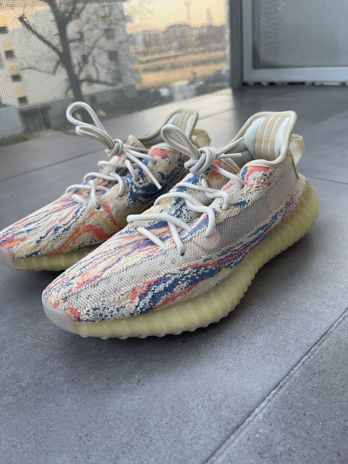Adidas × Kanye West Adidas Yeezy Boost 350 V2 MX Oat Low-Top Sneakers Size US 10.5 / IT 40.5 - 6 Thumbnail