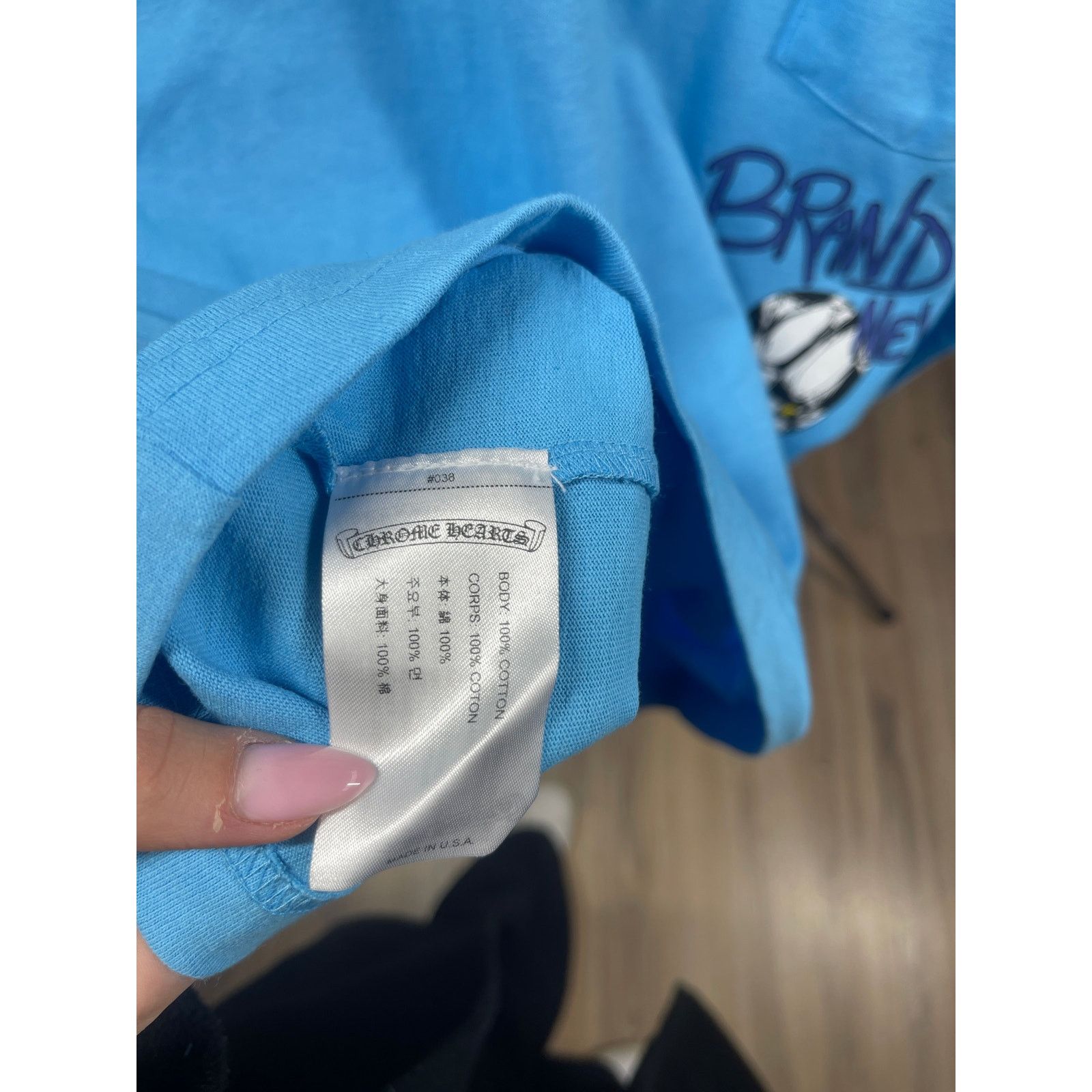 Chrome Hearts Chrome Hearts Matty Boy Brain Blue S/S T-Shirt Size Large Size US L / EU 52-54 / 3 - 4 Thumbnail