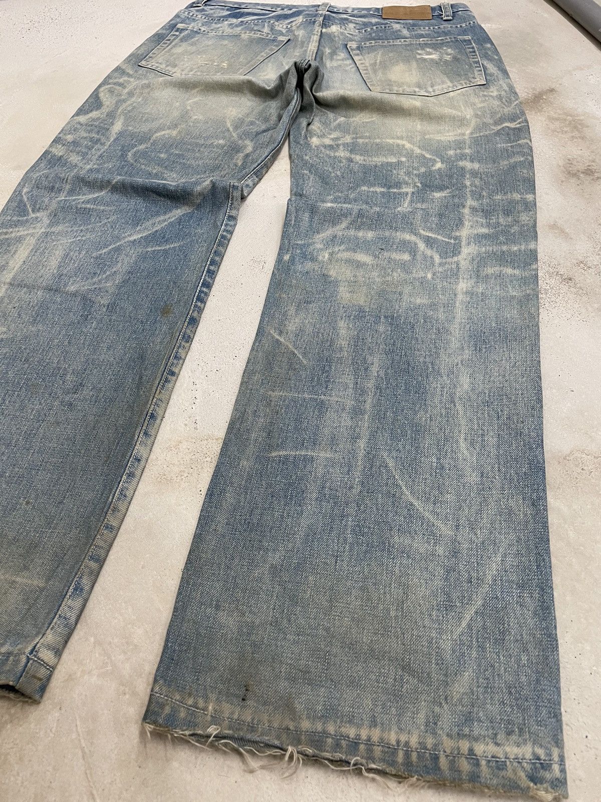 Japanese Brand TRNCA Japan Distressed Sashiko Reconstructed Denim (A1) Size US 35 - 19 Thumbnail