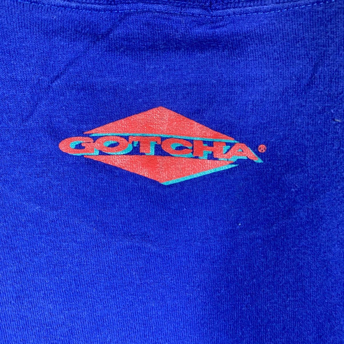 Gotcha Vintage 90's GOTCHA International Surf Or Be Stupid TeeShirt Size US L / EU 52-54 / 3 - 6 Thumbnail