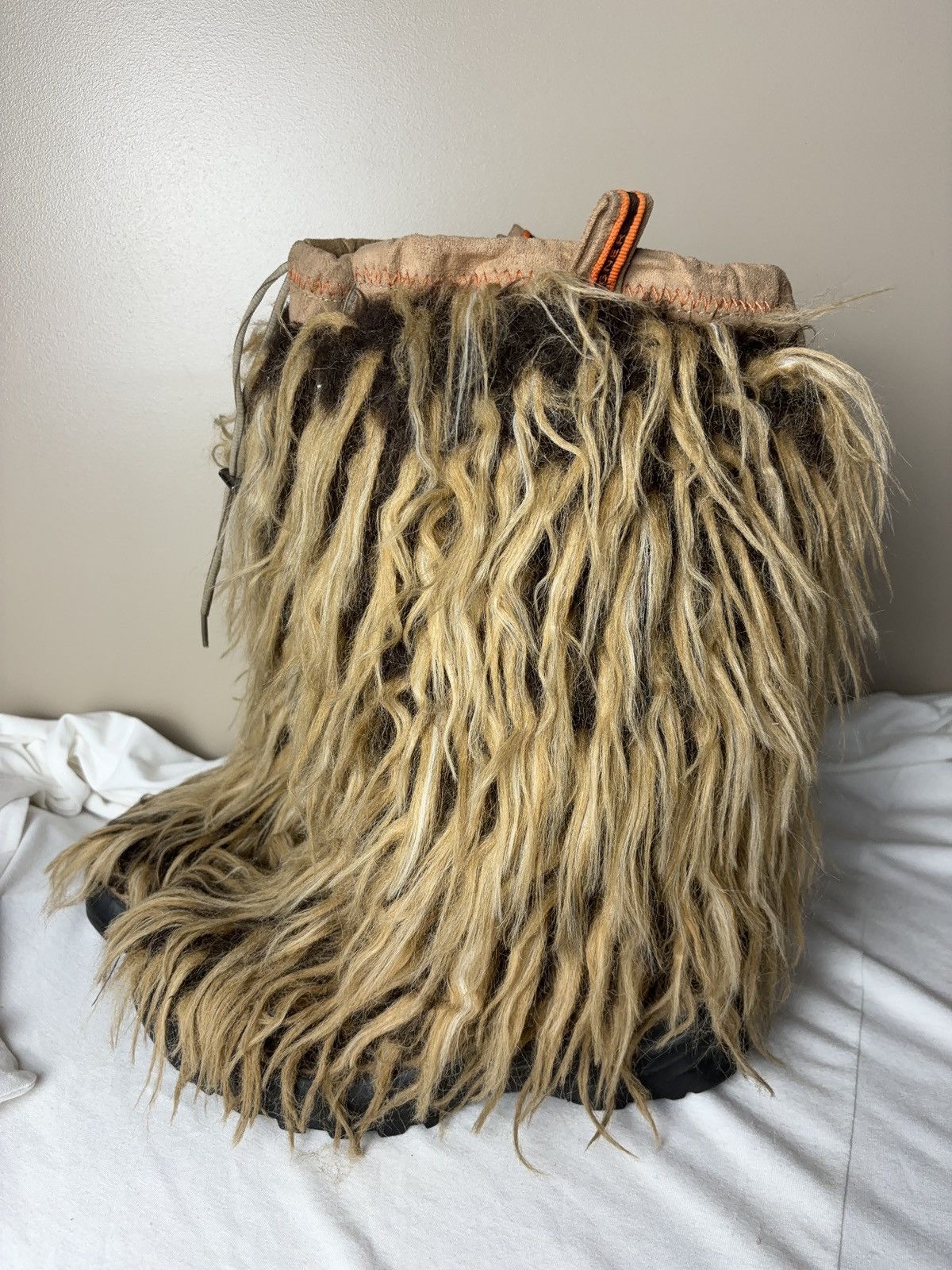 Vintage FAUX FUR VINTAGE AVANT GARDE YETI WINTER BOOTS Size US 9 / IT 39 - 2 Thumbnail