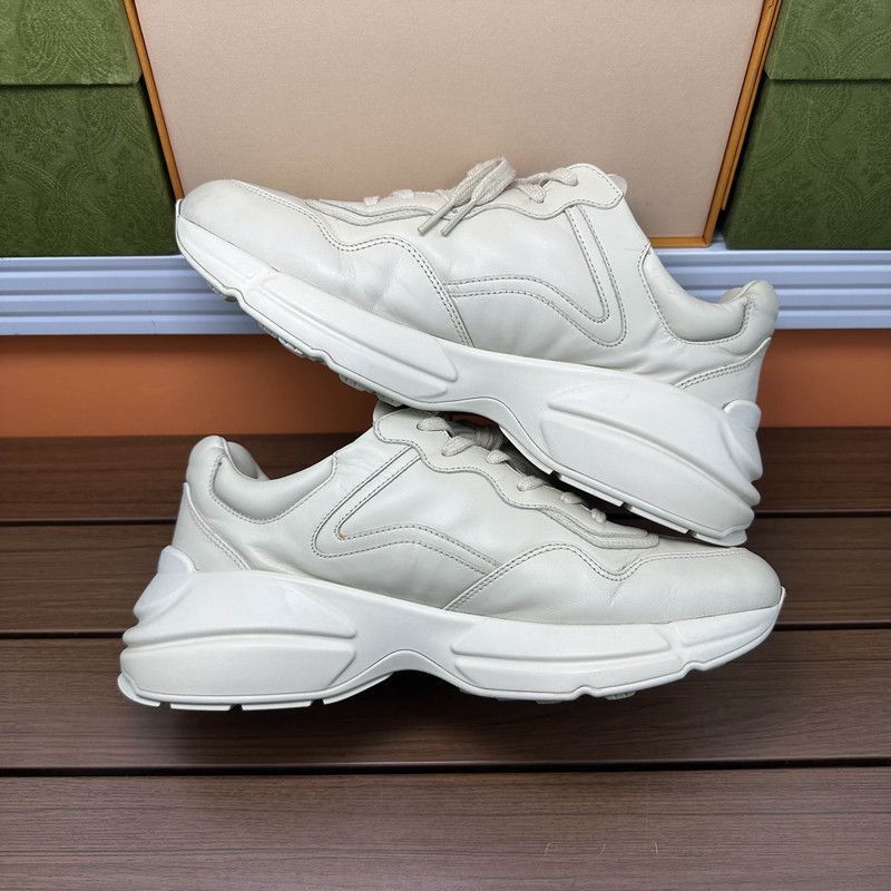 Gucci Gucci Rhyton Wave Print Low-Top Sneakers - Size US 7.5 / EU 40-41 - 7 Thumbnail