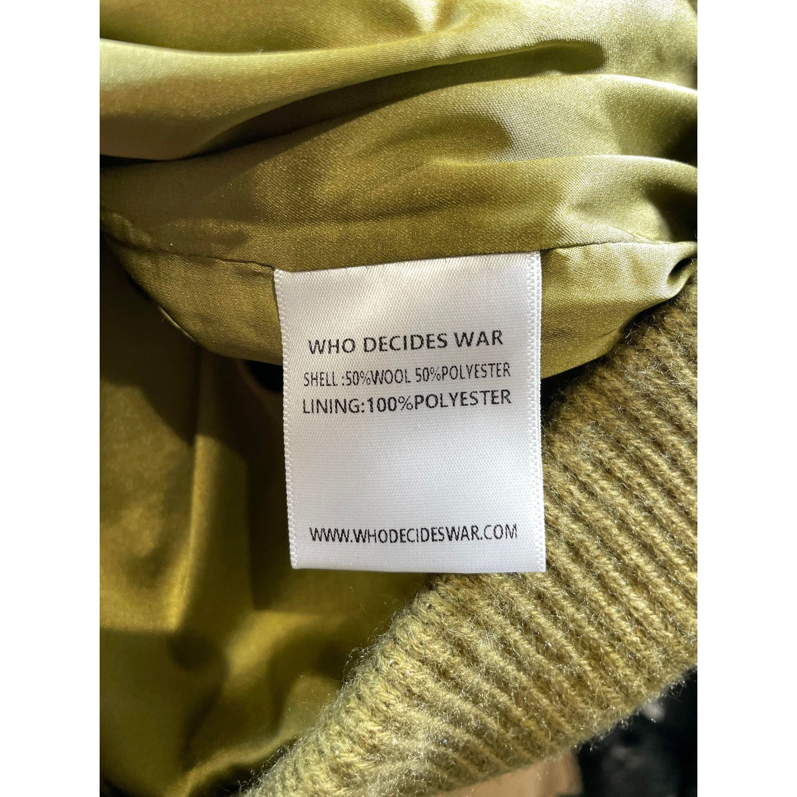 Who Decides War Who Decides War Patchwork Olive Varsity Jacket Size US M / EU 48-50 / 2 - 5 Thumbnail