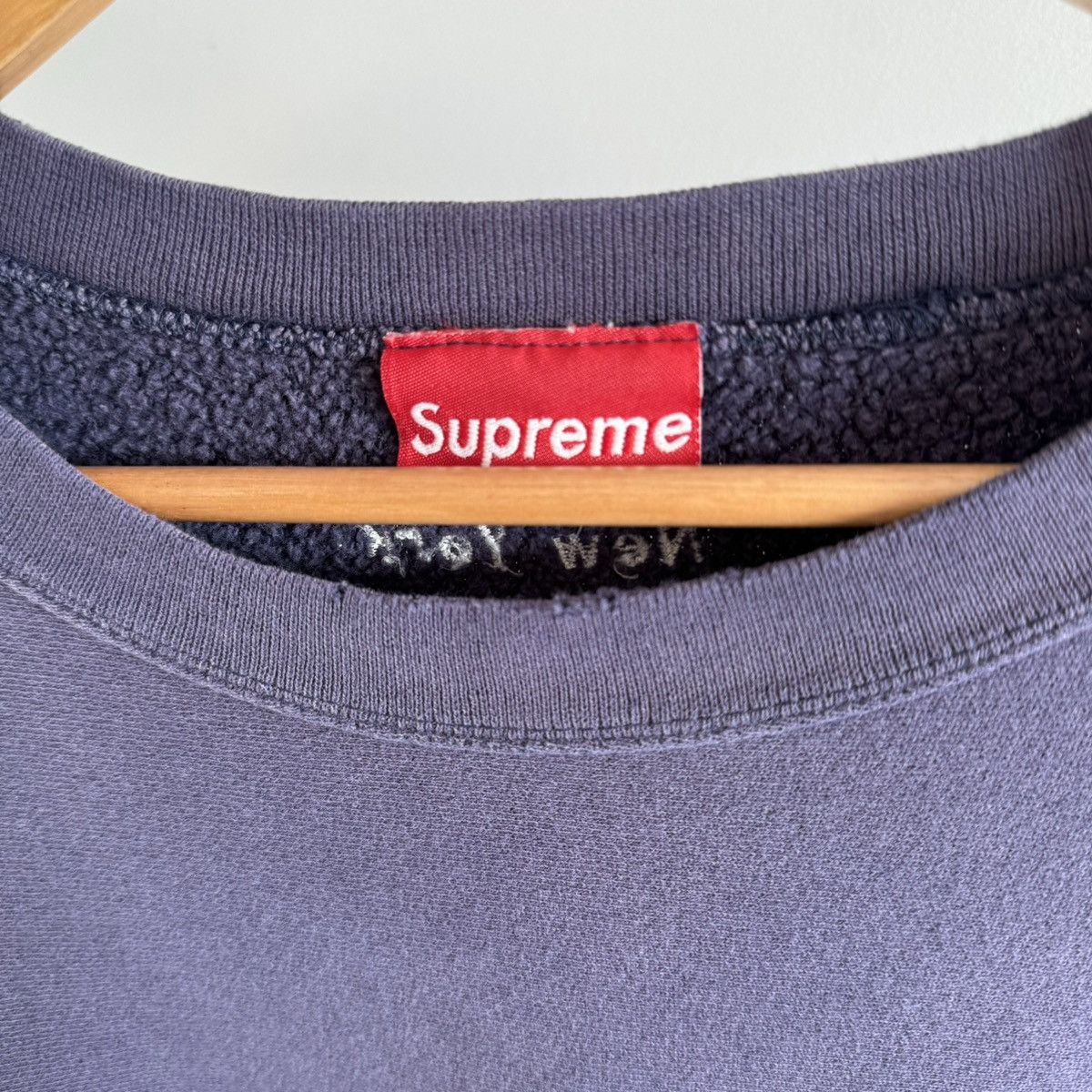 Supreme 1995 Supreme 1st Anniversary Box Logo Crewneck Navy Size US L / EU 52-54 / 3 - 11 Thumbnail