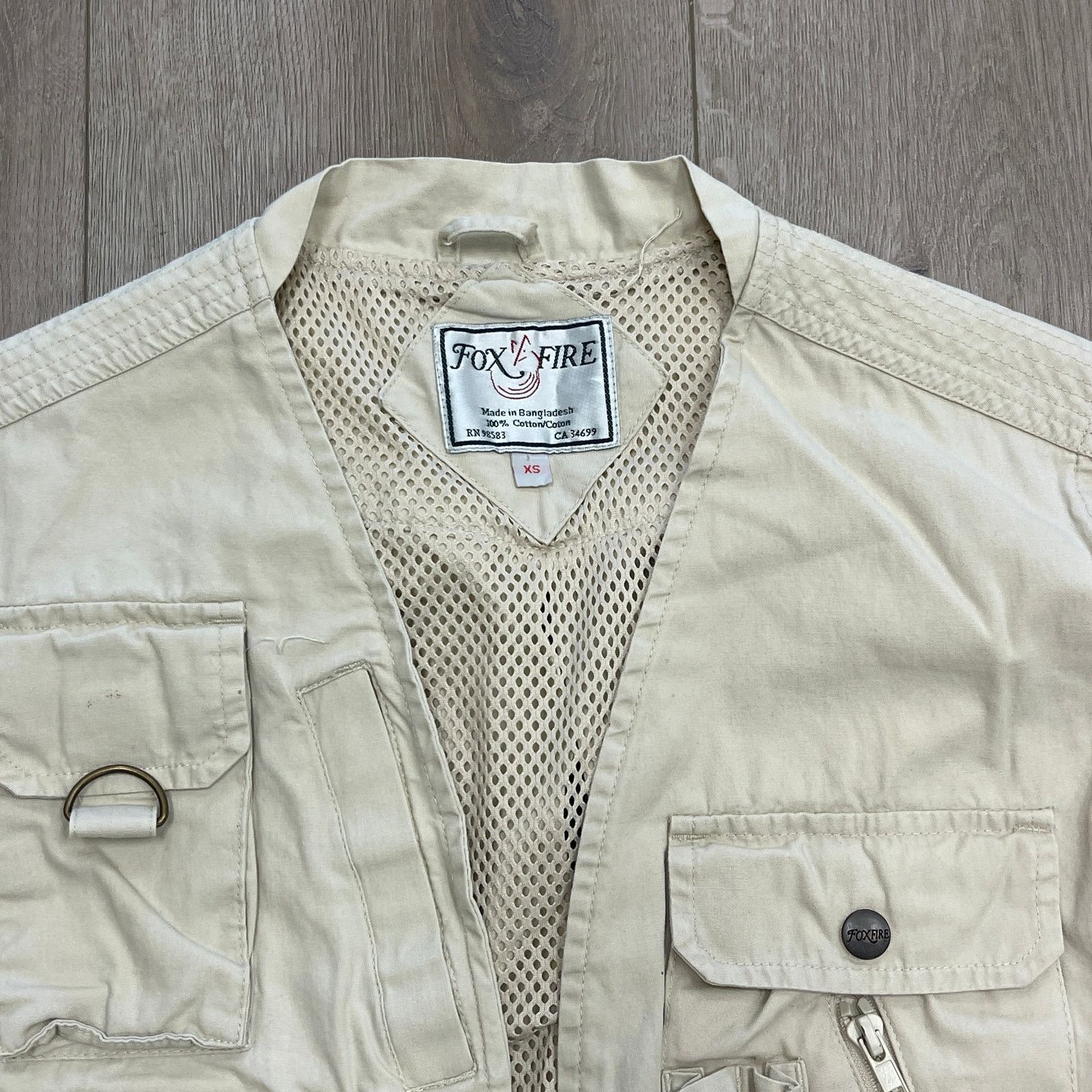 Vintage Fox Fire Ultimate fishing outdoor vest cream cargo Size XS Size US XS / EU 42 / 0 - 3 Thumbnail