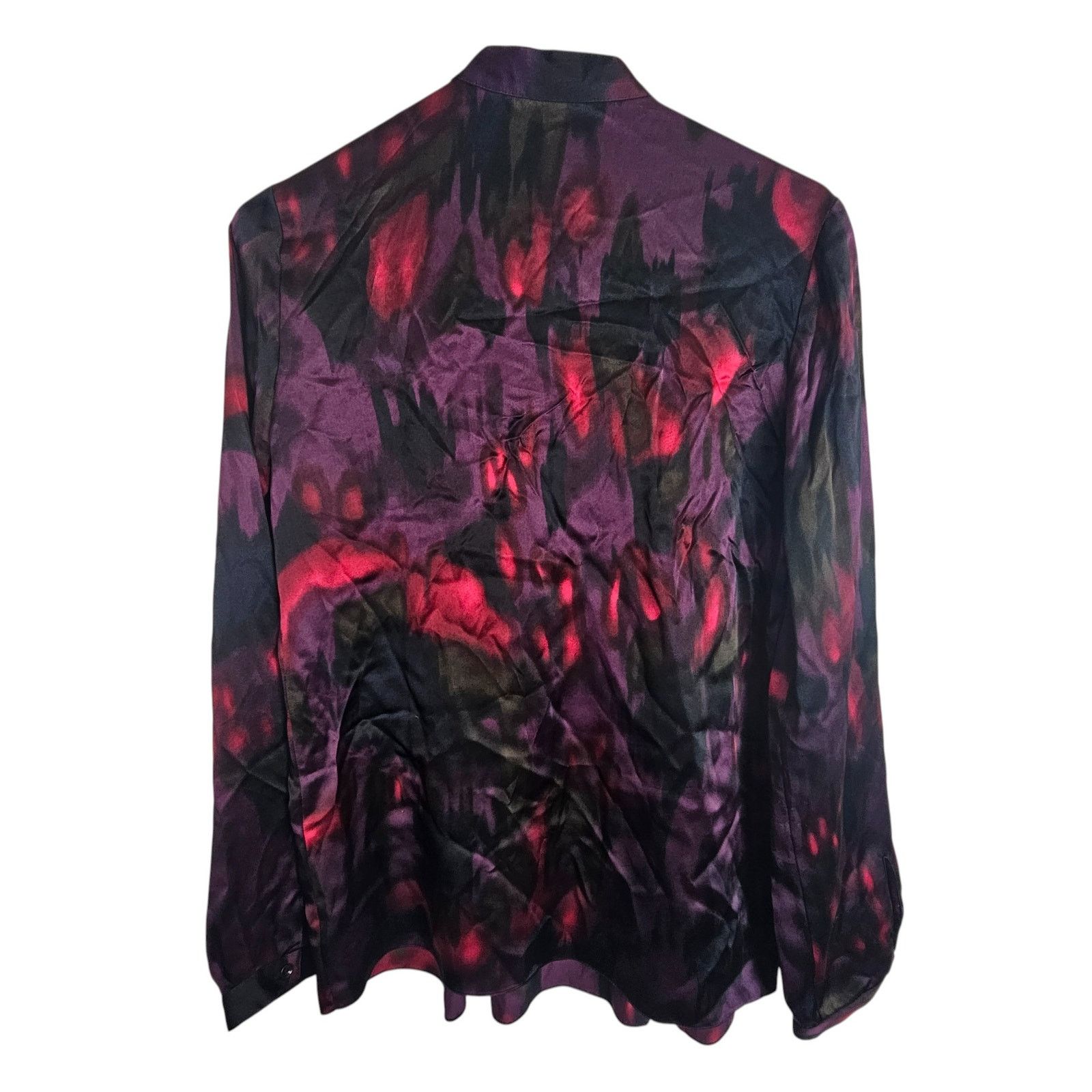 Theory Theory Bianca Vague Silk Pleated Keyhole Blouse Quiet Luxury Size S / US 4 / IT 40 - 9 Thumbnail