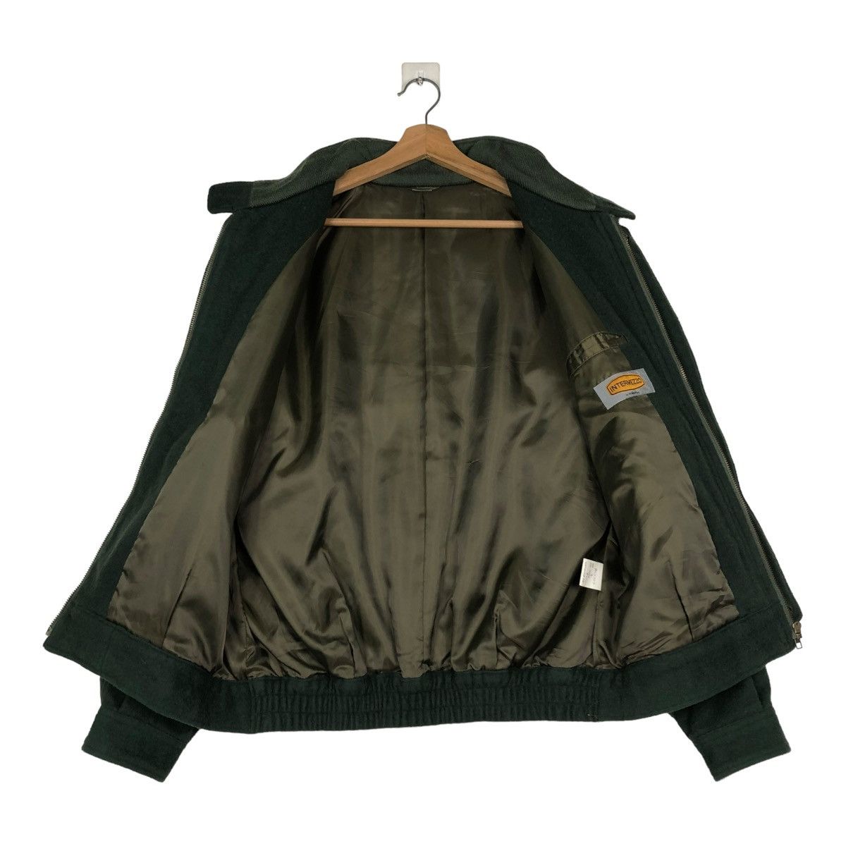 Vintage 🔥VINTAGE WOOL BOMBER JACKET INTERMEZZO JAPAN MADE Size US L / EU 52-54 / 3 - 13 Thumbnail
