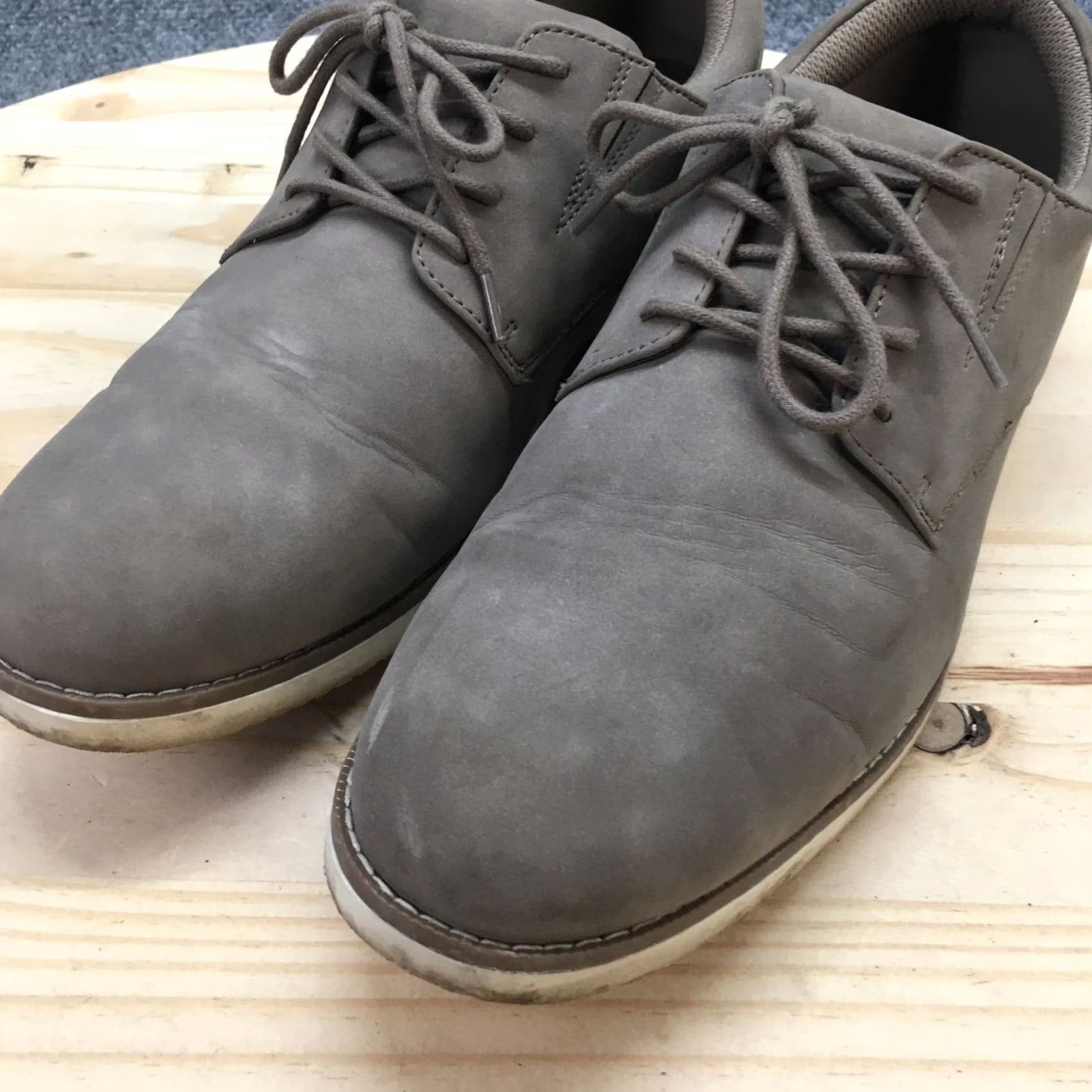 Vintage Goodfellow And Co Shoes Mens 12 Oxford Sneakers Gray Leather Lace Up Low Top Size US L / EU 52-54 / 3 - 4 Thumbnail