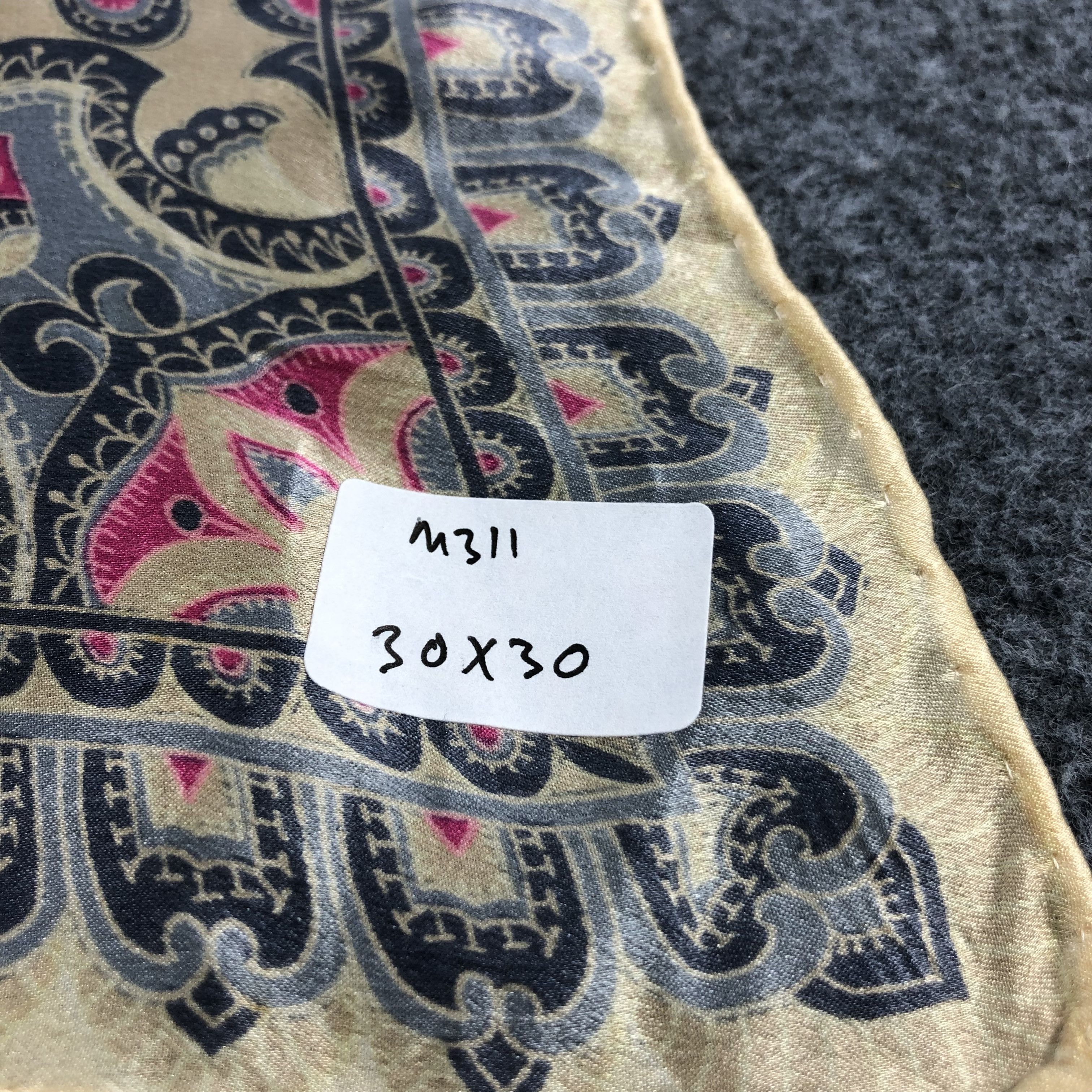 Vintage Vintage Luxury Design Floral Silk Scarf M311 Size ONE SIZE - 7 Thumbnail