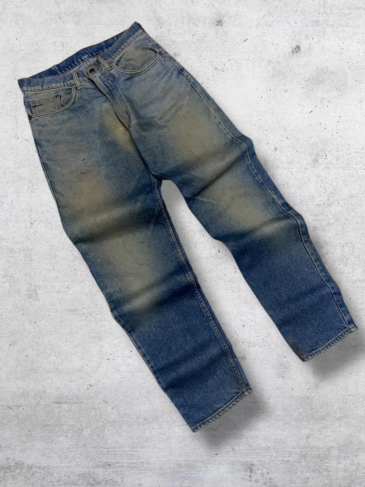 Levi's Vintage Clothing VINTAGE 516 90S DESIGNER OG LEVIS MUDWASH DISTRESSED DENIM Size US 29 - 2 Thumbnail