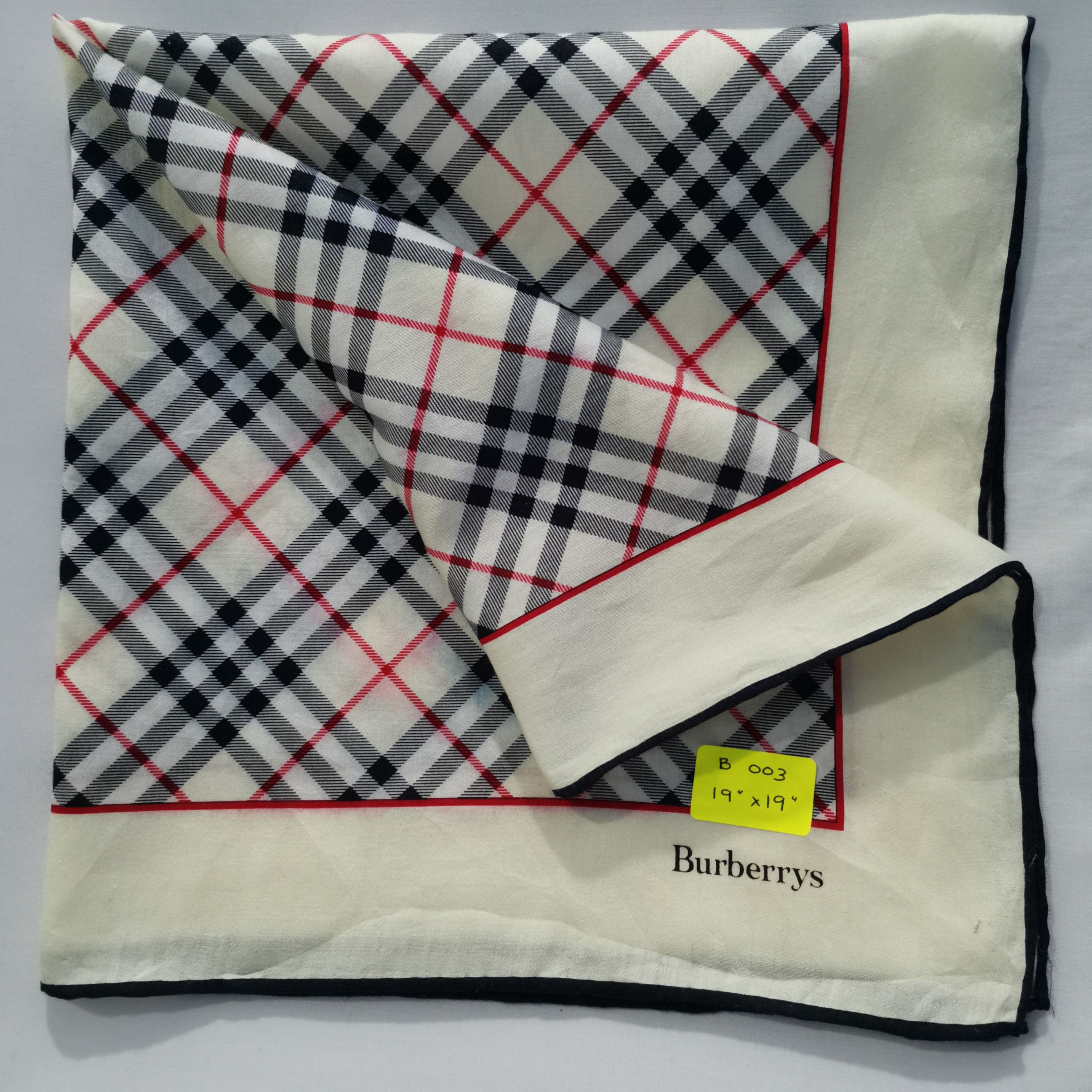 Burberry BURBERRY HANDKERCHIEF/ BANDANA/ SCARF Size ONE SIZE - 6 Thumbnail