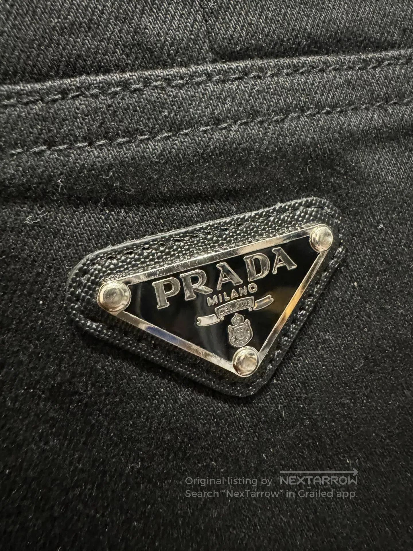 Prada PRADA W32 Jeans with Metal Triangle. Size US 32 / EU 48 - 4 Thumbnail