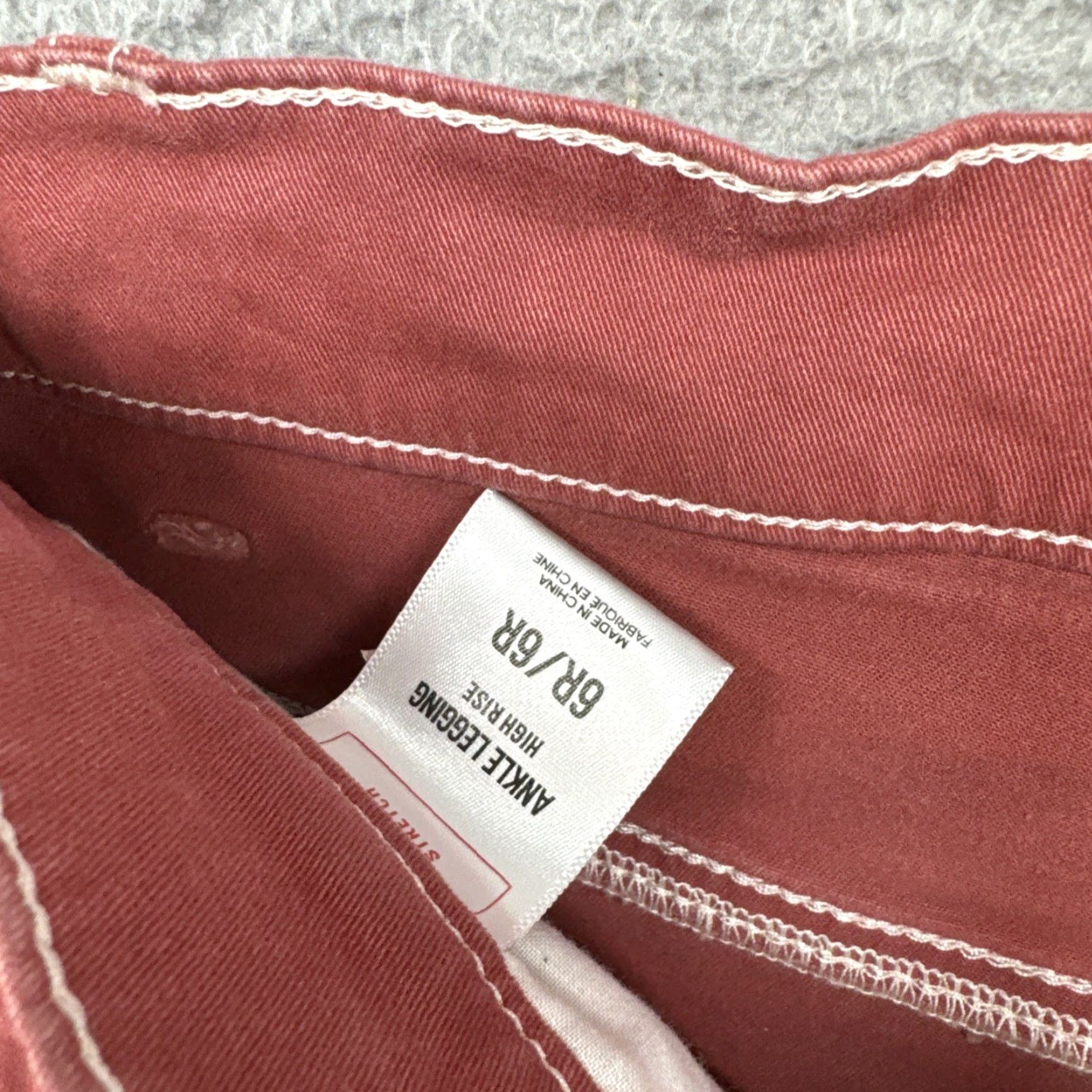 Express Express Women's Stretch High Rise Ankle Legging Jeans 6R Burnt Orange Denim Size 28" / US 6 / IT 42 - 5 Thumbnail