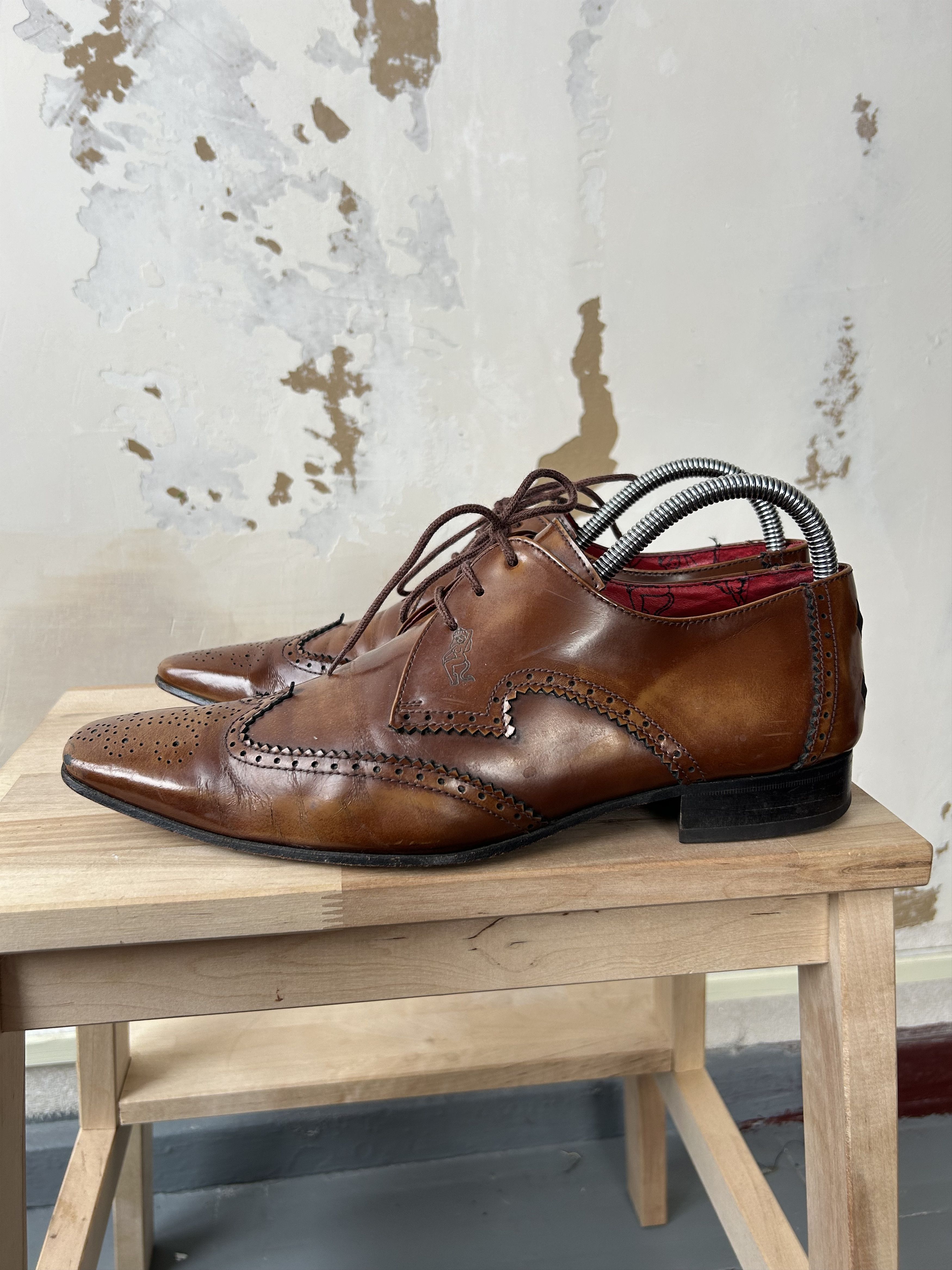 Jeffery West Muse Leather Oxfords Shoes Size uk8 us9