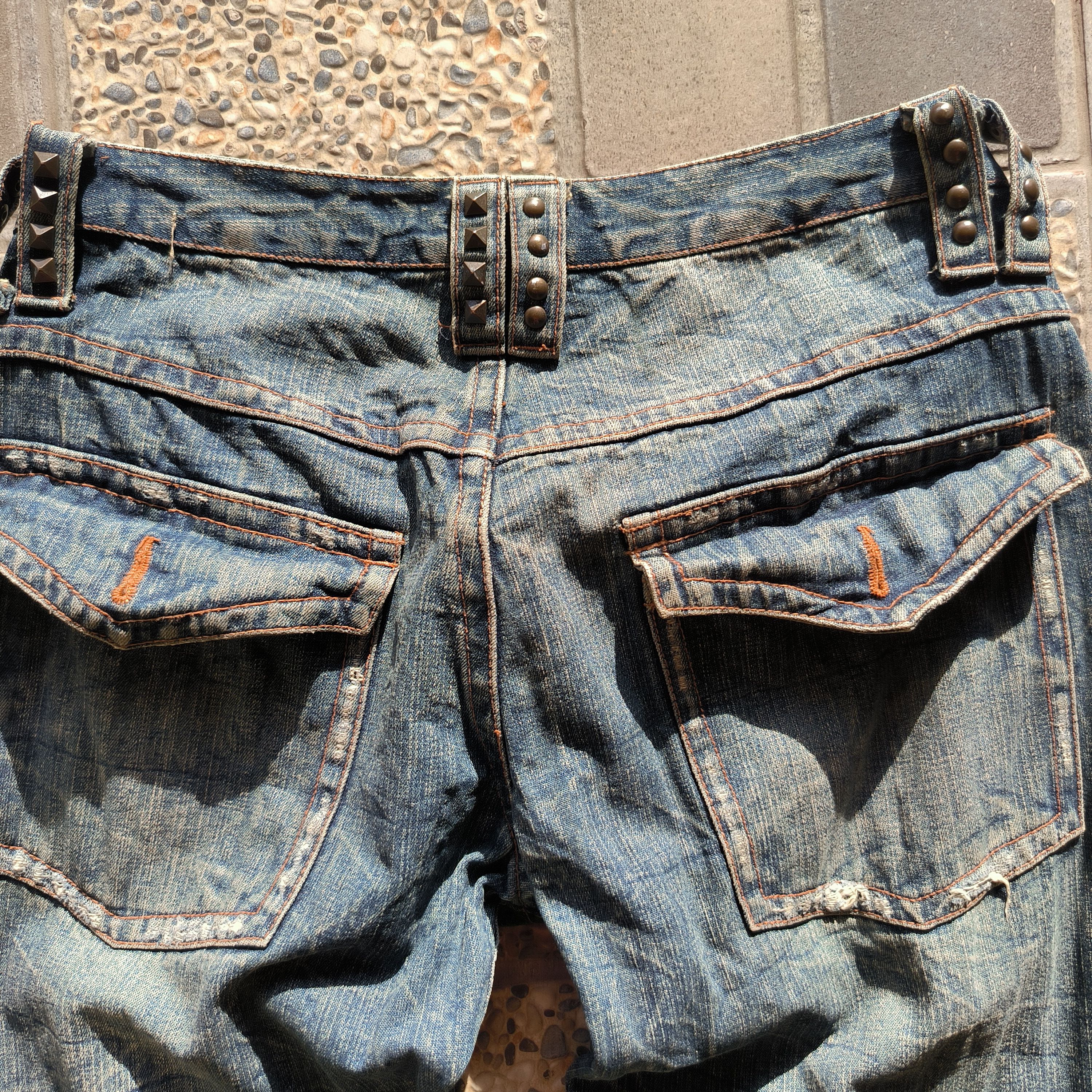 LOWBOX Vintage 2000s LOWBLOX Flared Jeans Size US 33 - 8 Thumbnail